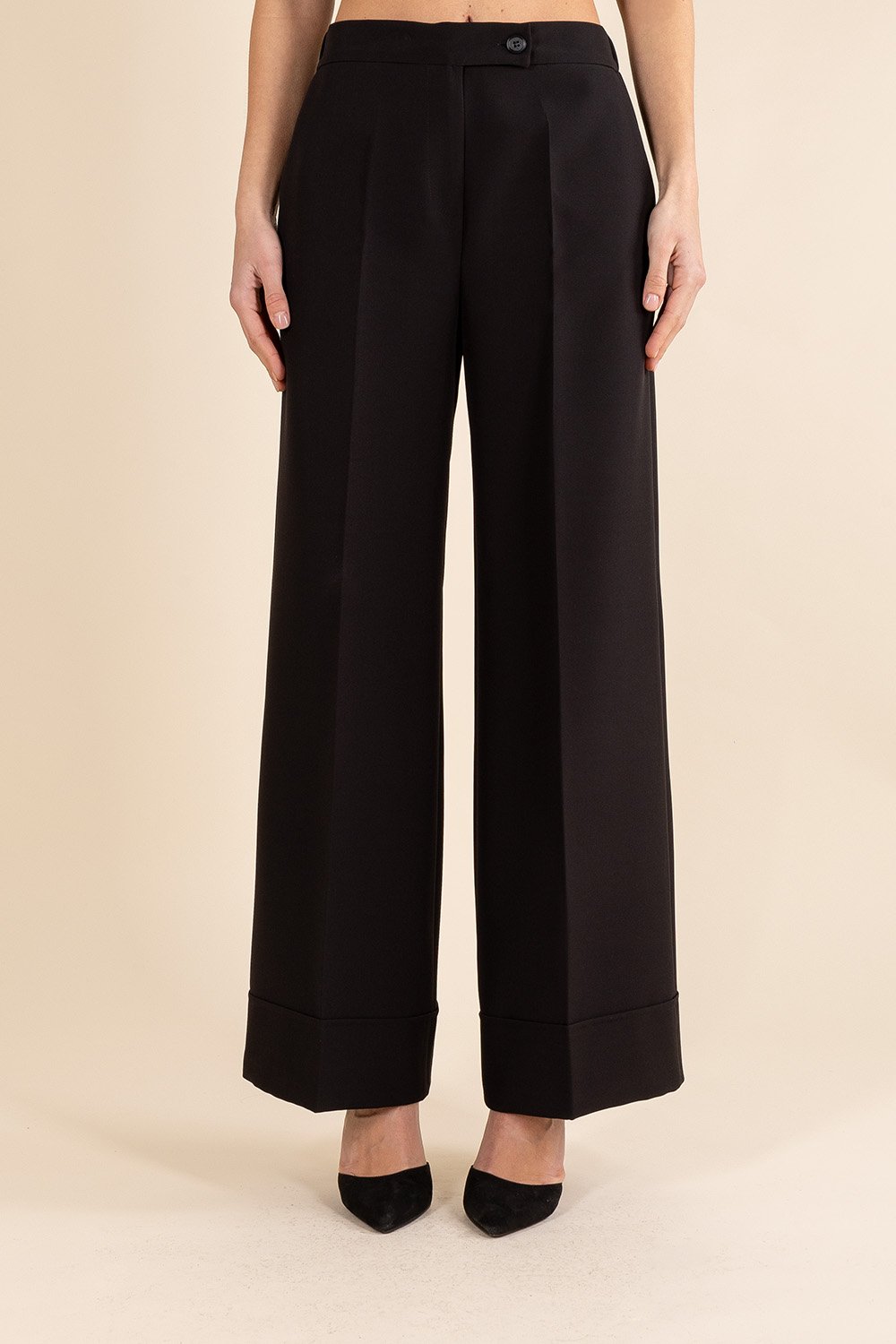Comfy Palazzo Fit Pants in Black