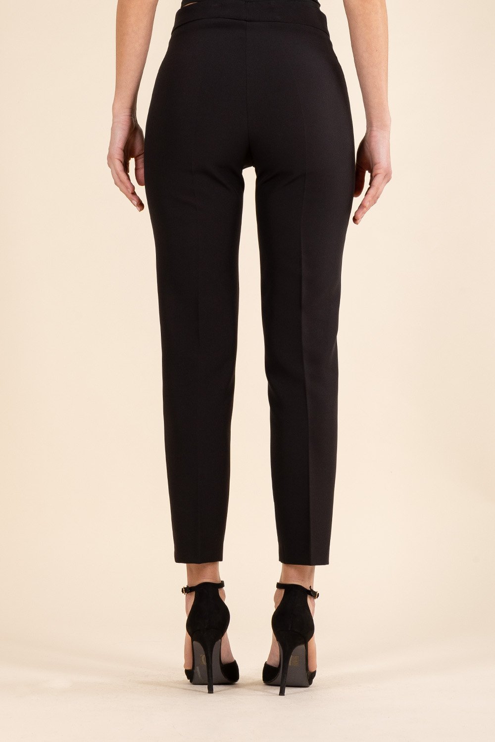 Tailored Cigarette Pants in Black