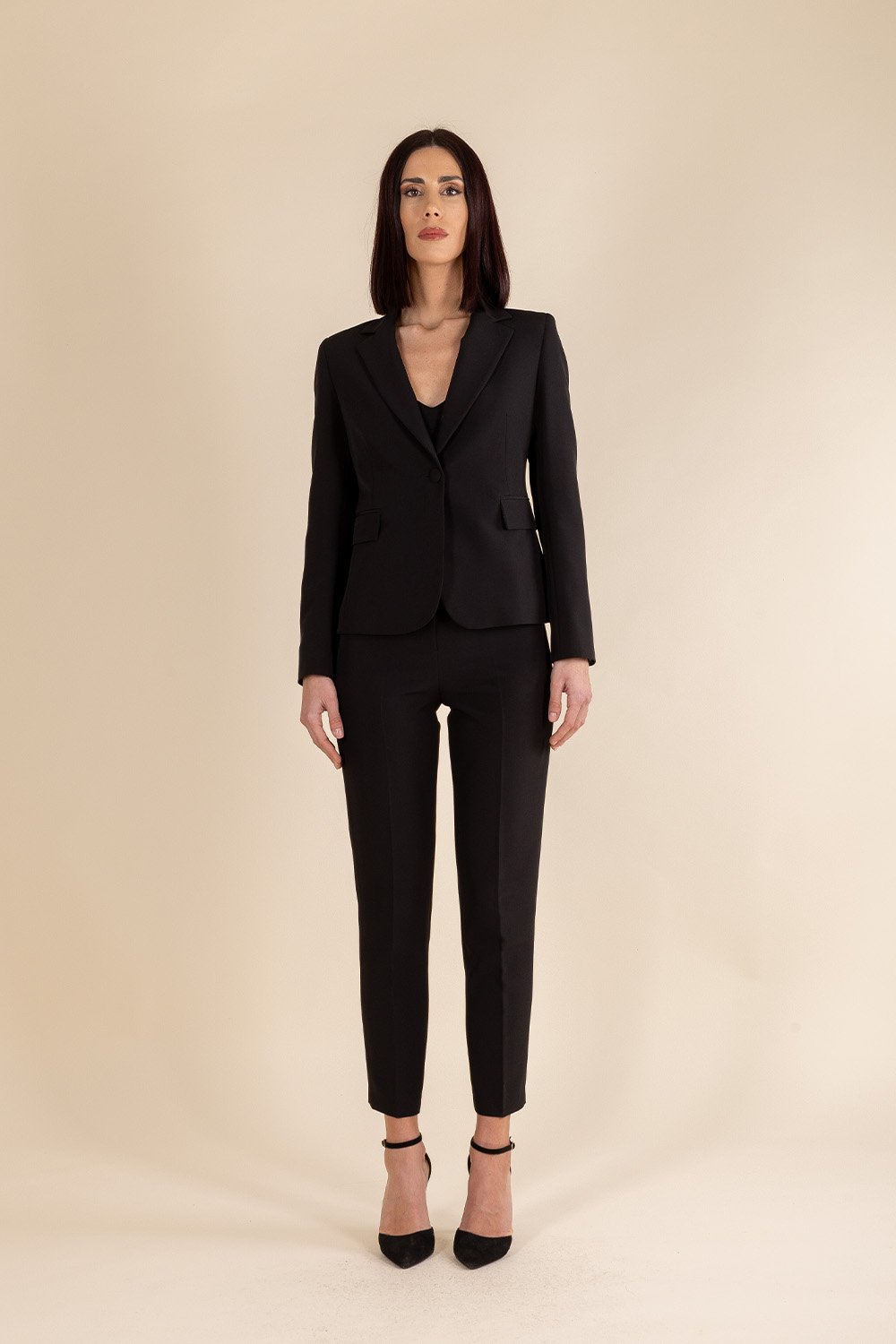Pantalone Sigaretta Classico in Nero