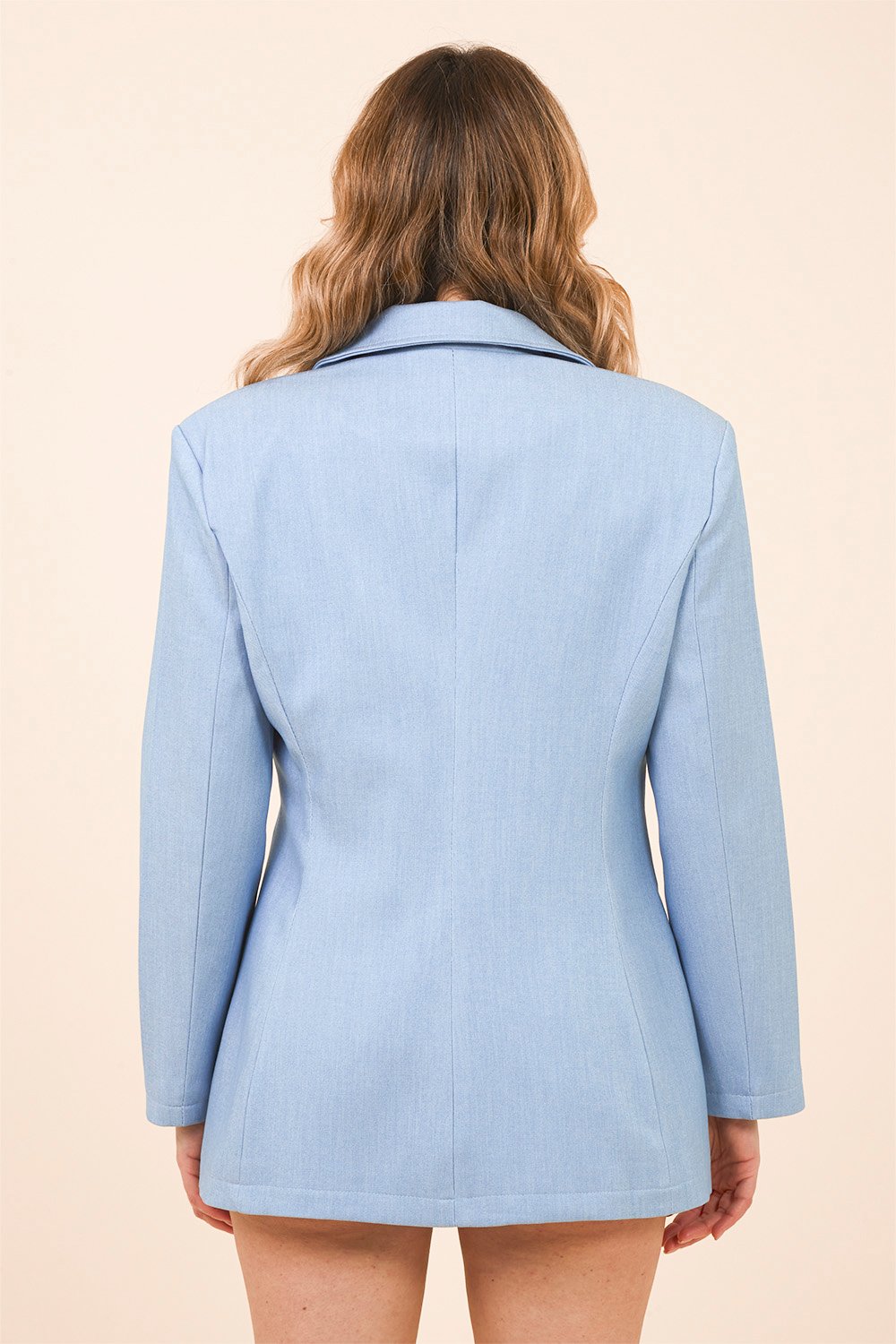 Blazer Monopetto Oversize in Denim