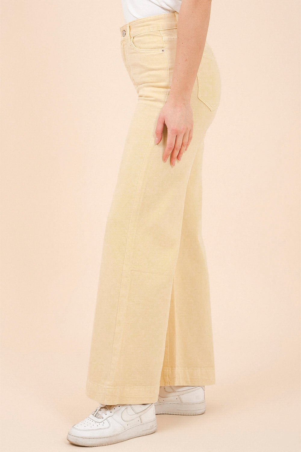 Yellow High Waisted Pants