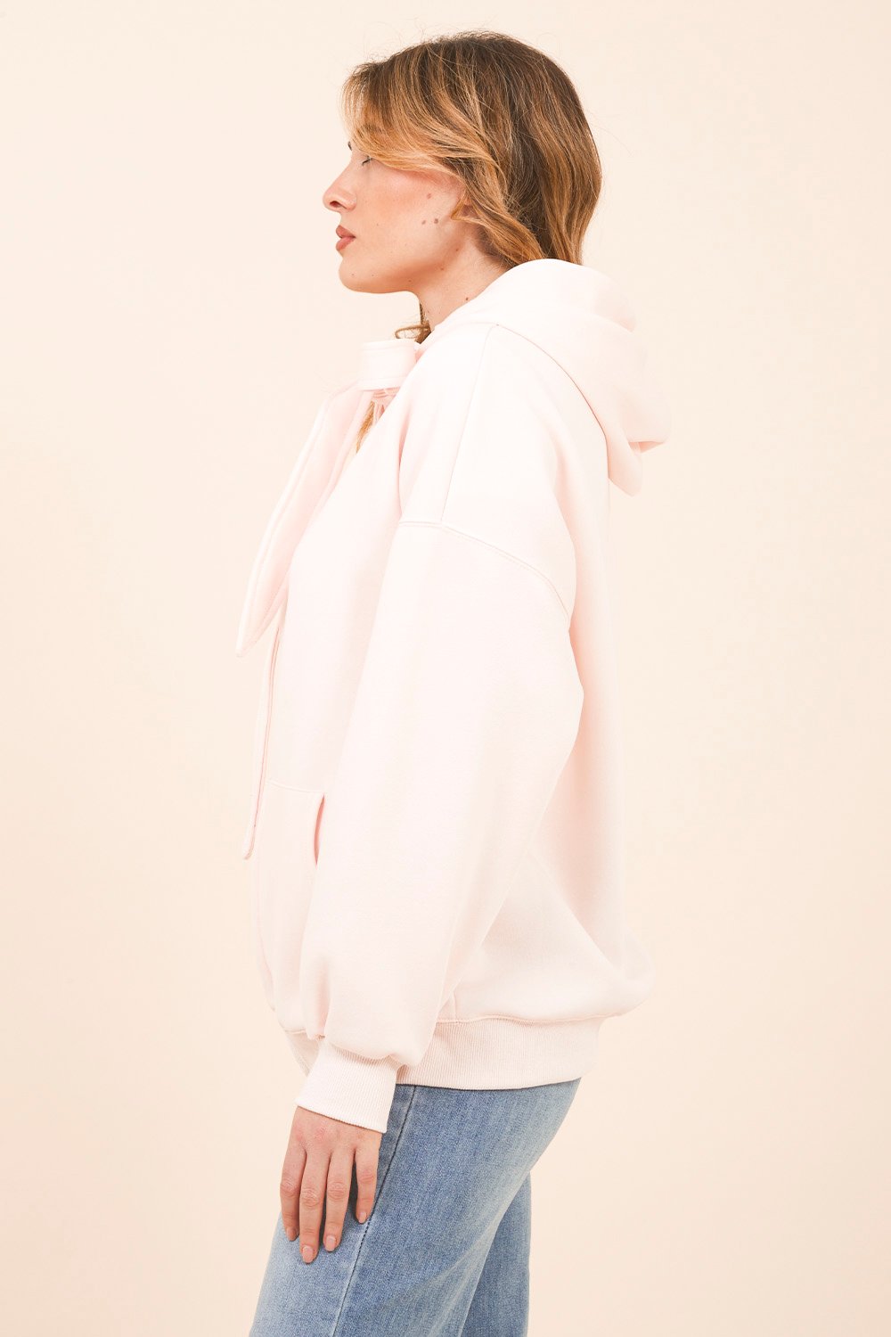 Felpa Oversize con Fiocco