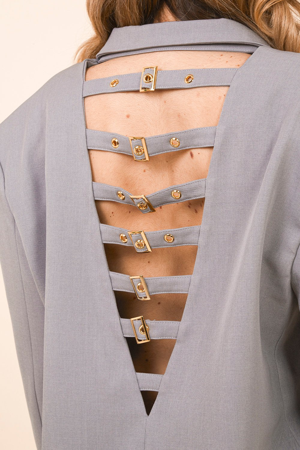 Blazer Oversize con Dettaglio Back