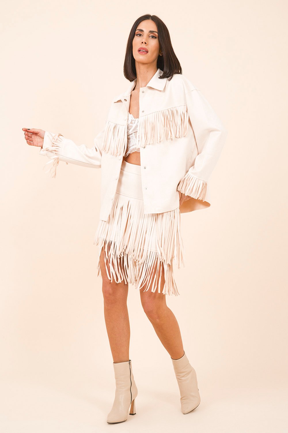 Gonna in Alcantara con Frange