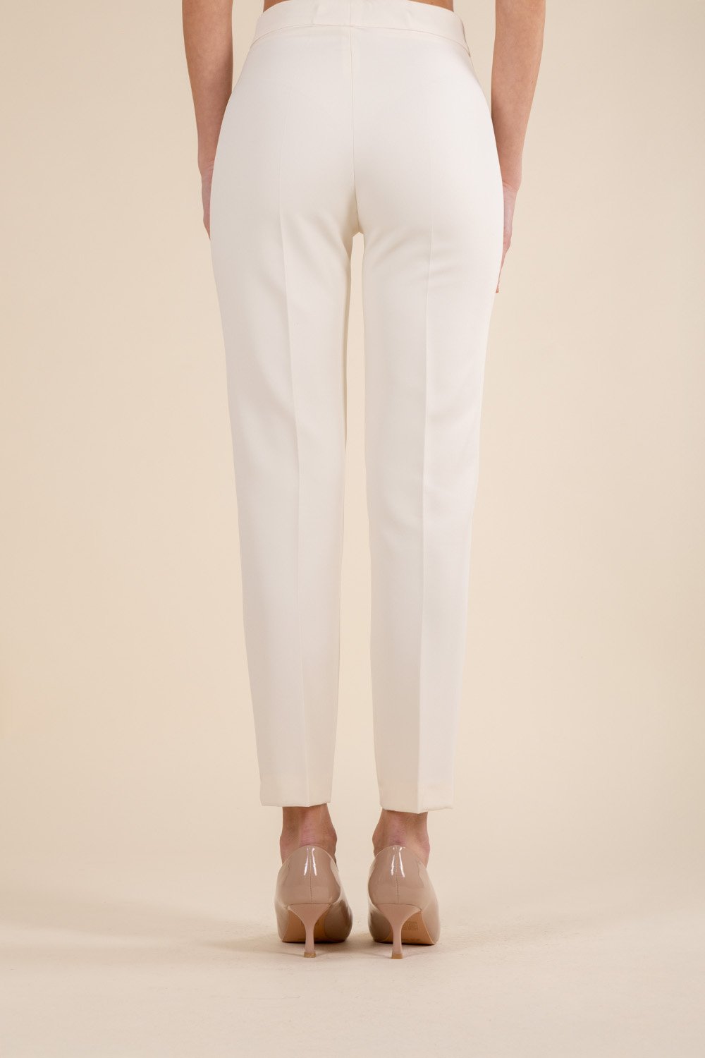 Classic Ivory Cigarette Pants