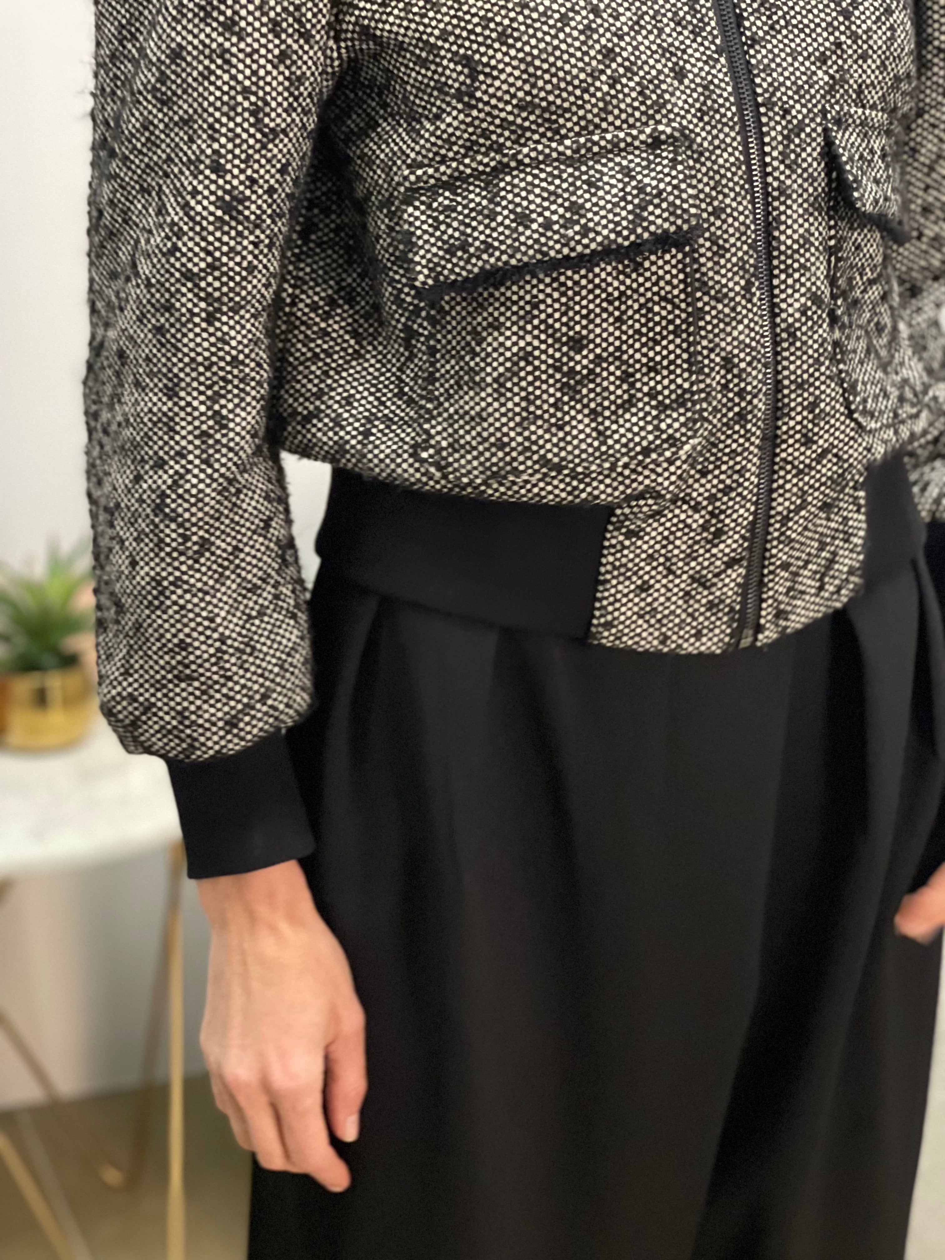 Giubbino Crop in Lana