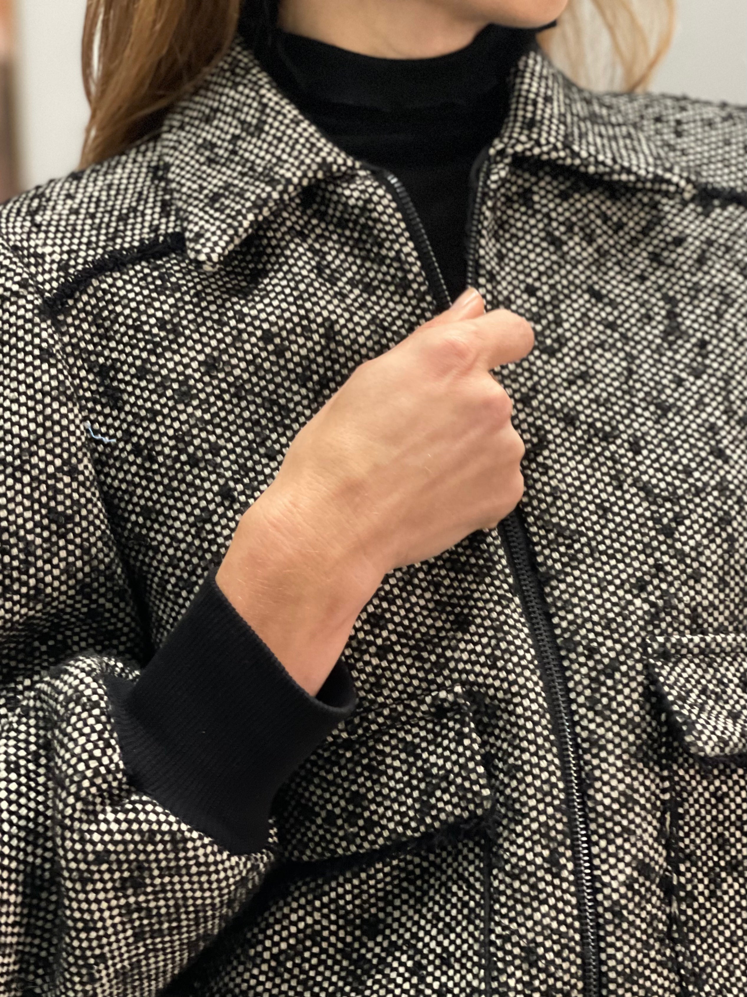 Giubbino Crop in Lana