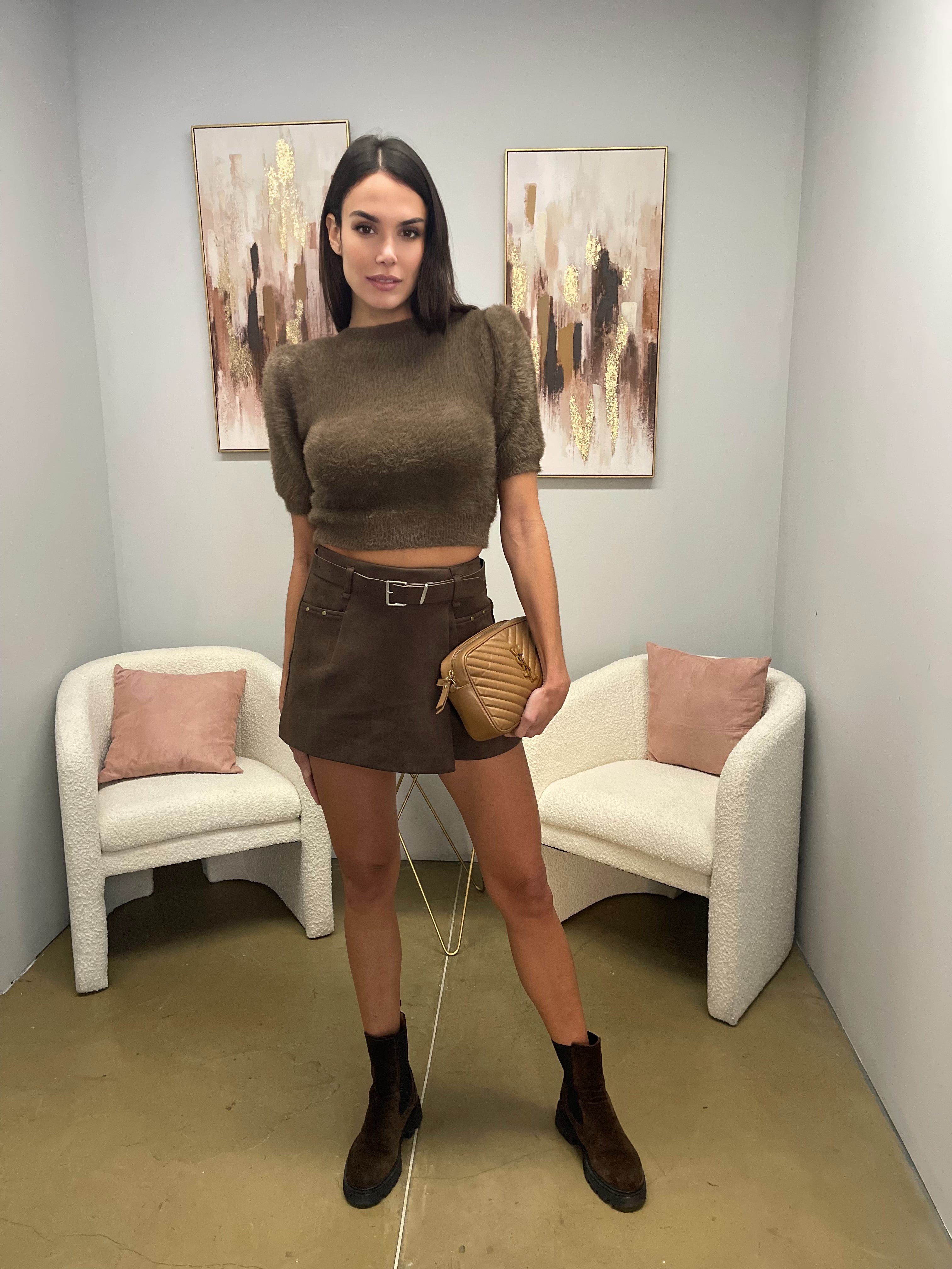 Mini-Gonna Alcantara