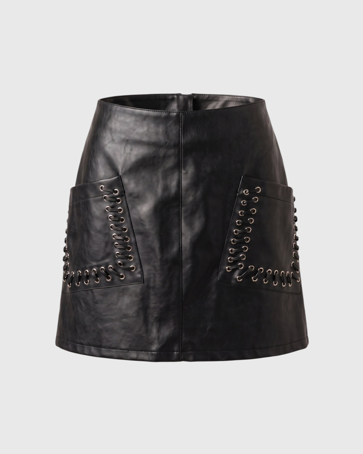 Noir Eco-Leather Skirt