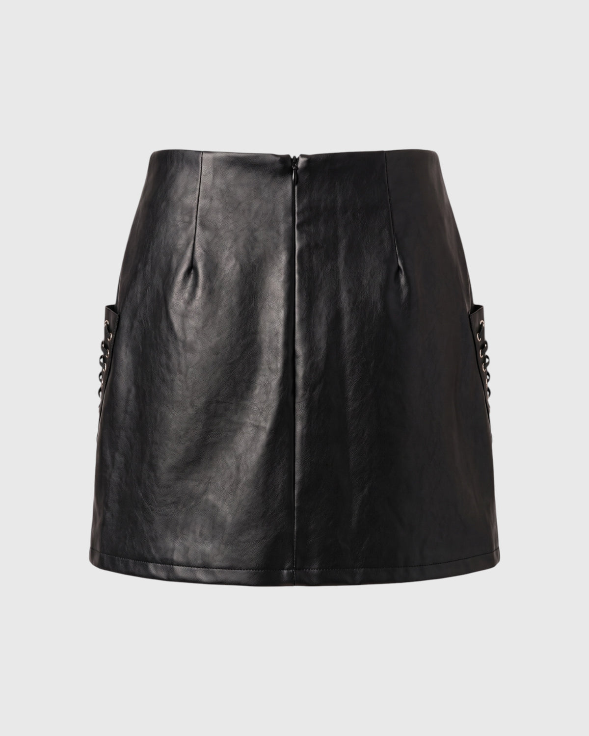 Noir Eco-Leather Skirt
