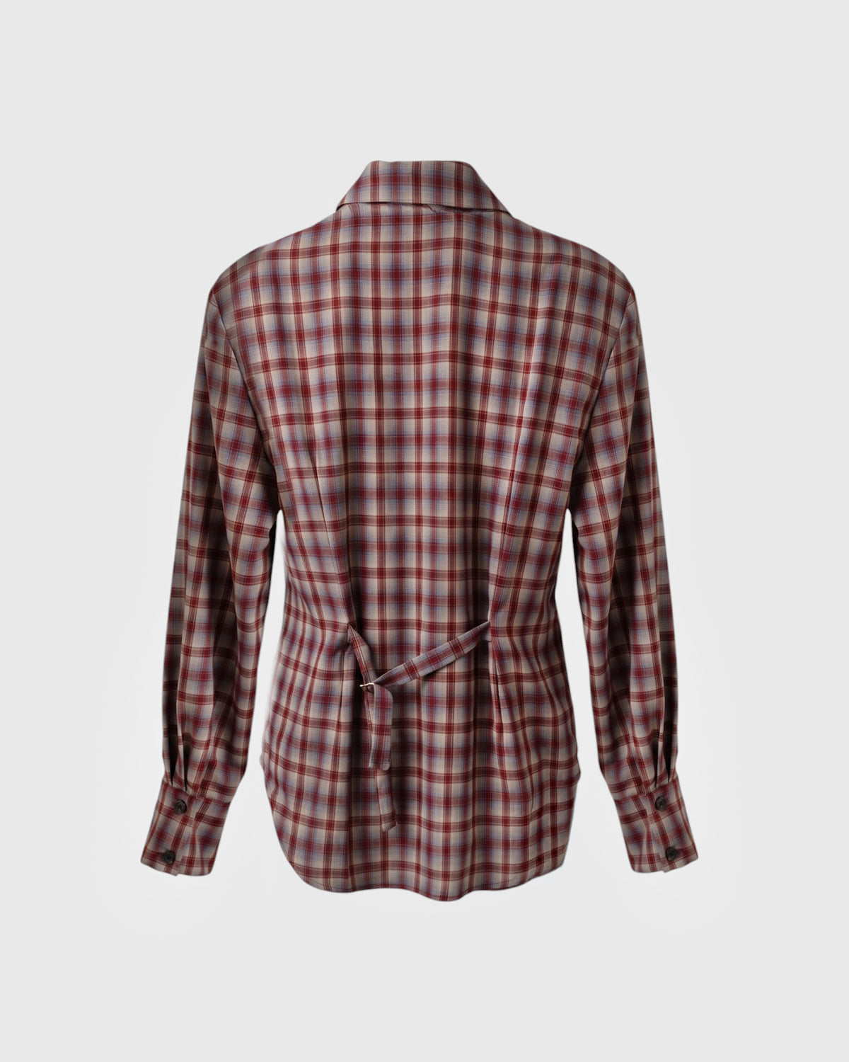 Tartan Bow Blouse