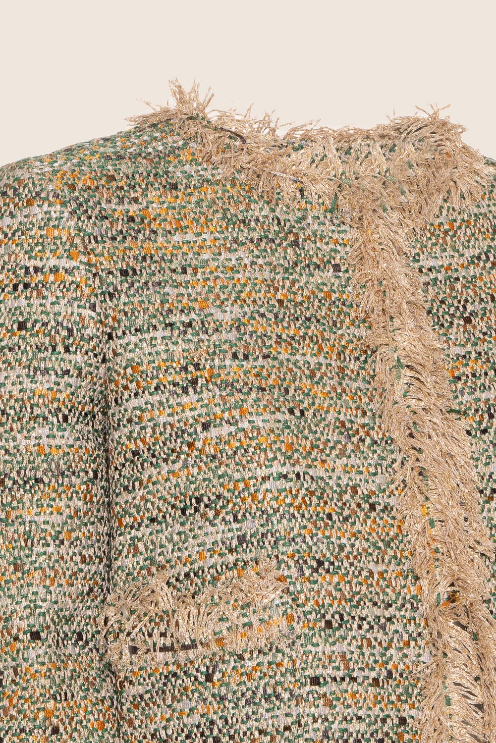 Bon Ton Bouclé Gold and Green