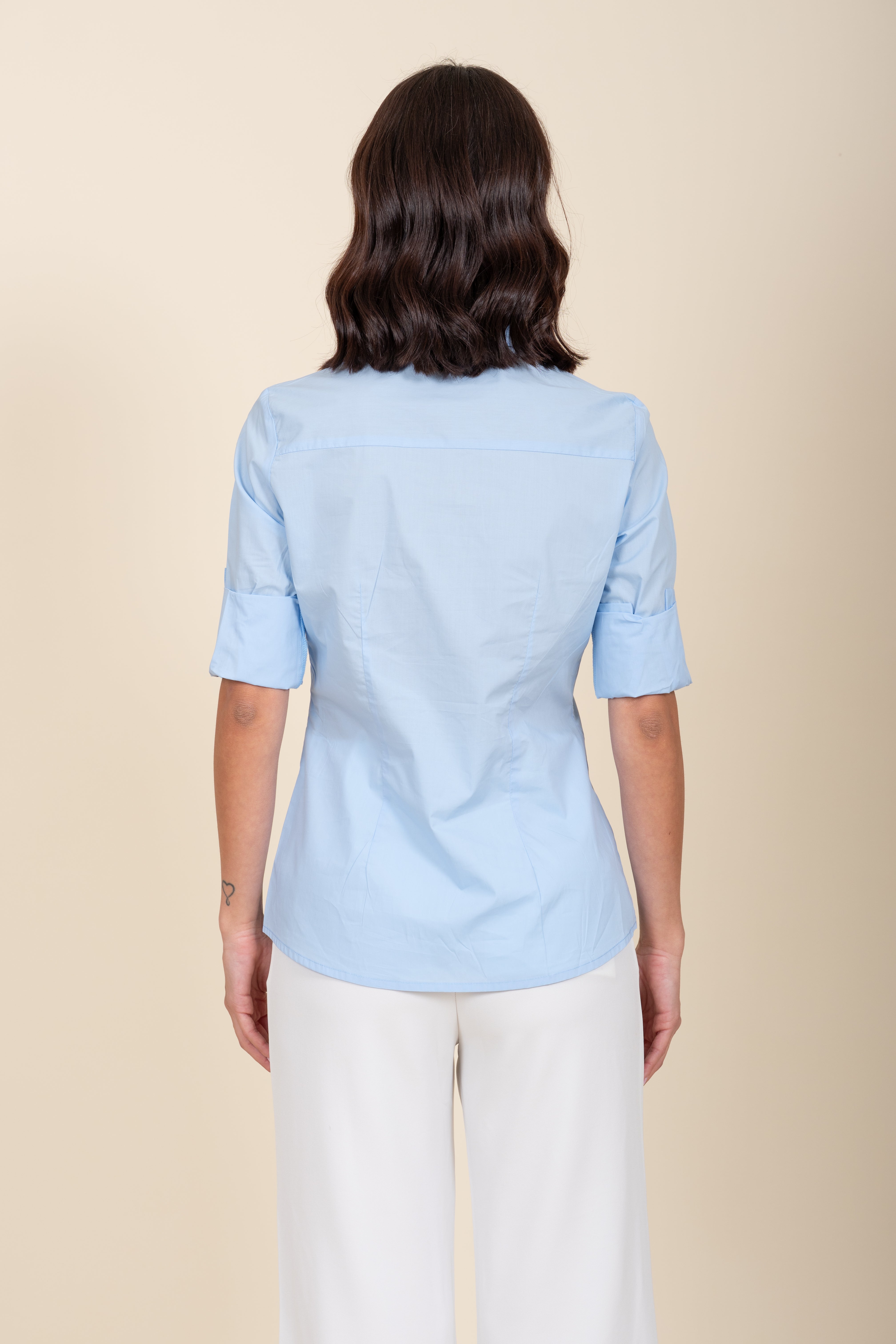 Cotton Shirt with Vintage Tie