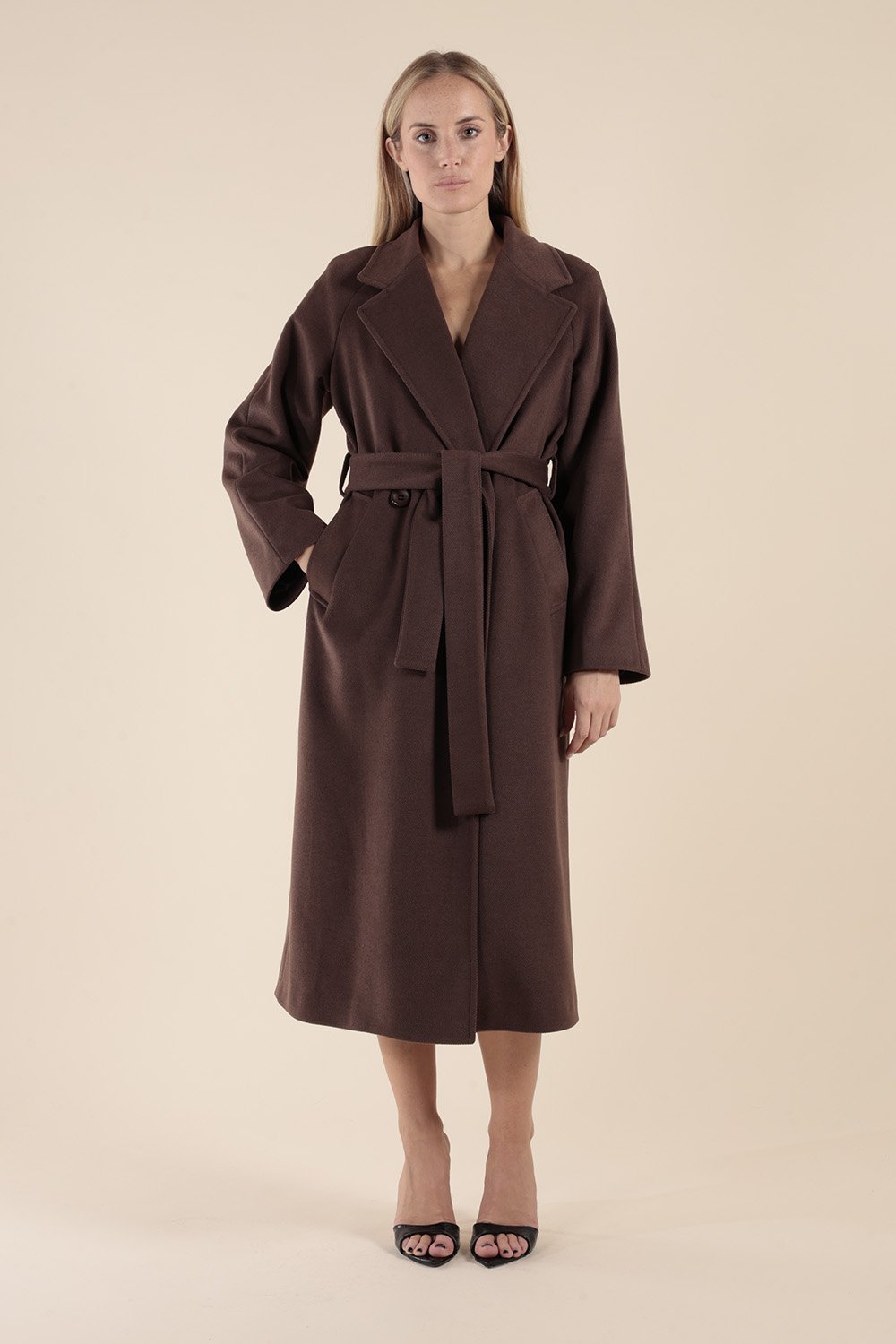 Cappotto Maxi Wool in Cioccolato