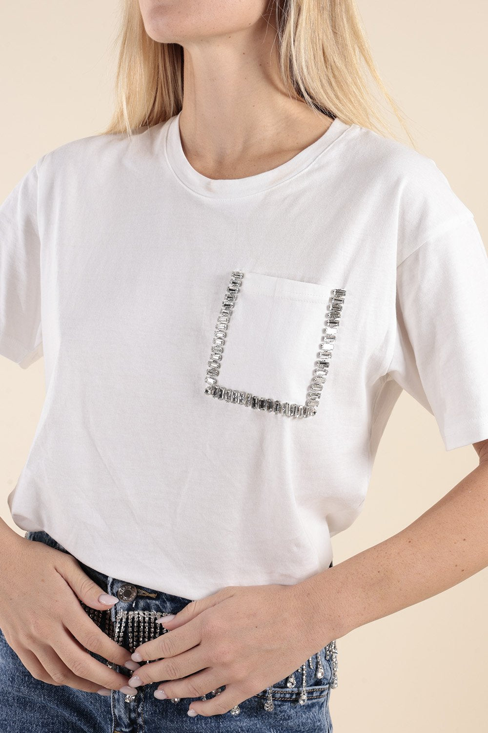 Crystal Pocket T-Shirt