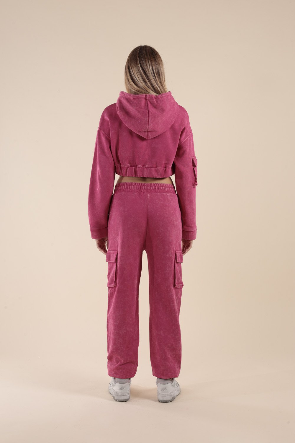 Tuta con Felpa Corta con Cappuccio