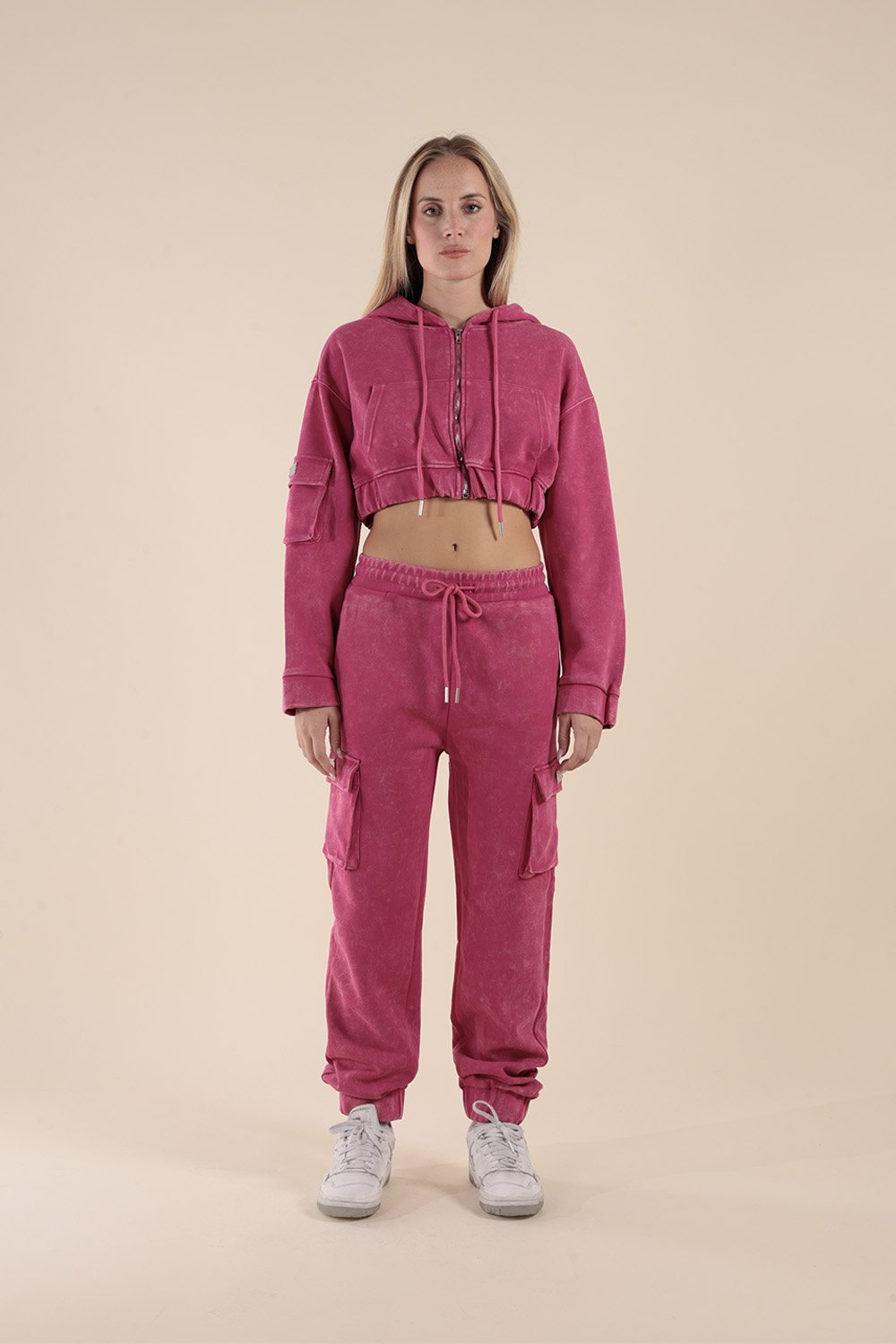 Tuta con Felpa Corta con Cappuccio