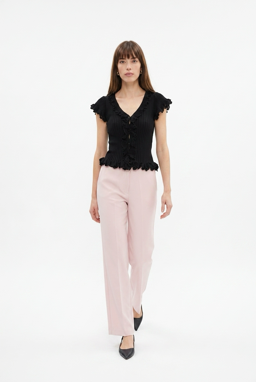 Élodie Ruffle Knit Top