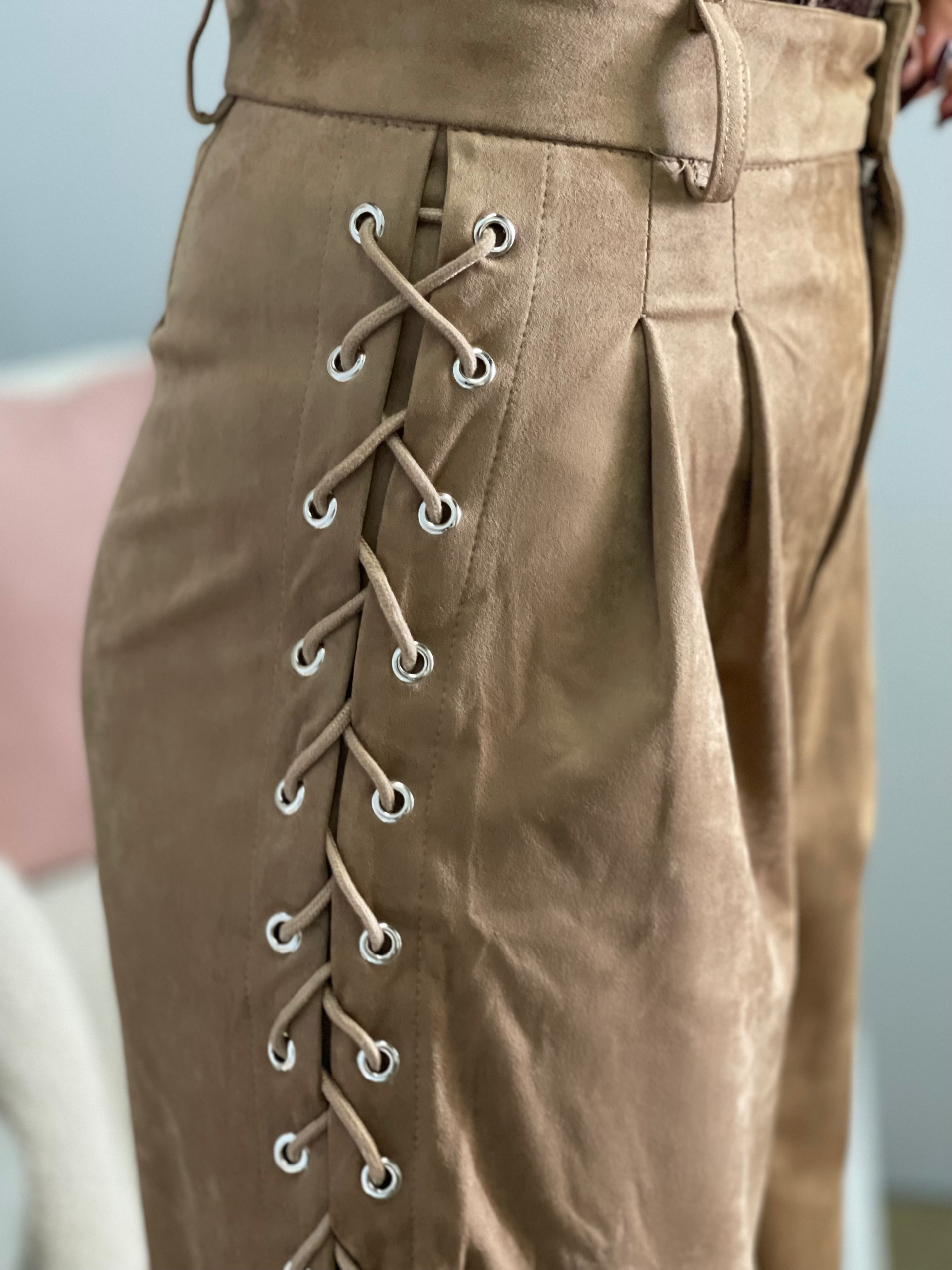 Pantalone Alcantara Treccia