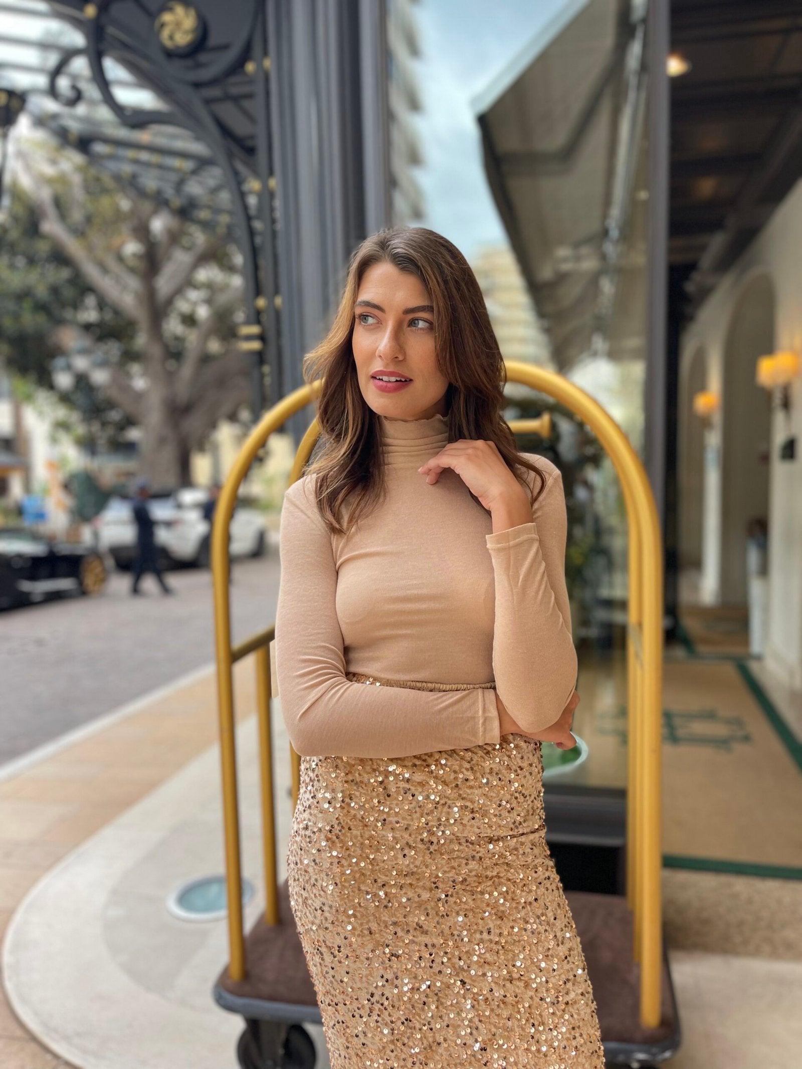 Long Skirt With Sequins