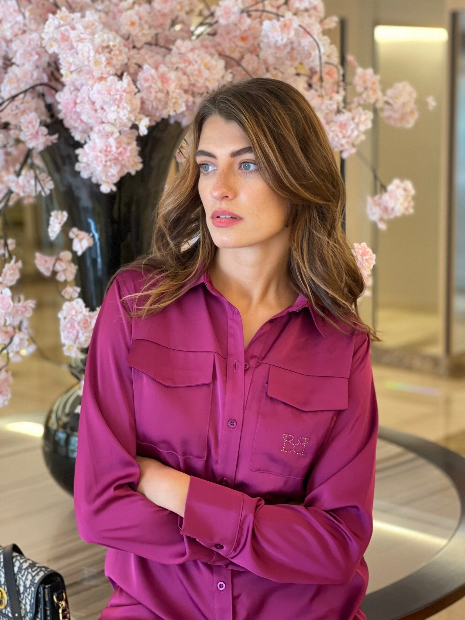 BB Camicia Con Tasca In Raso