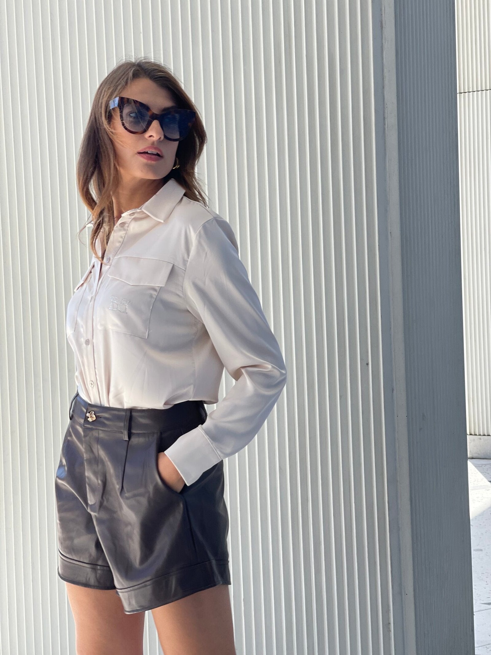 Pantaloncini In Ecopelle