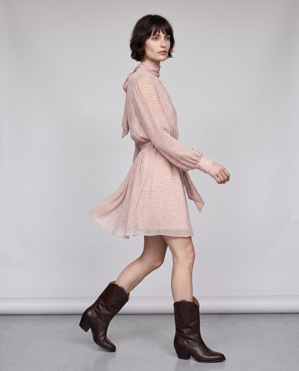 Pois Bow Dress