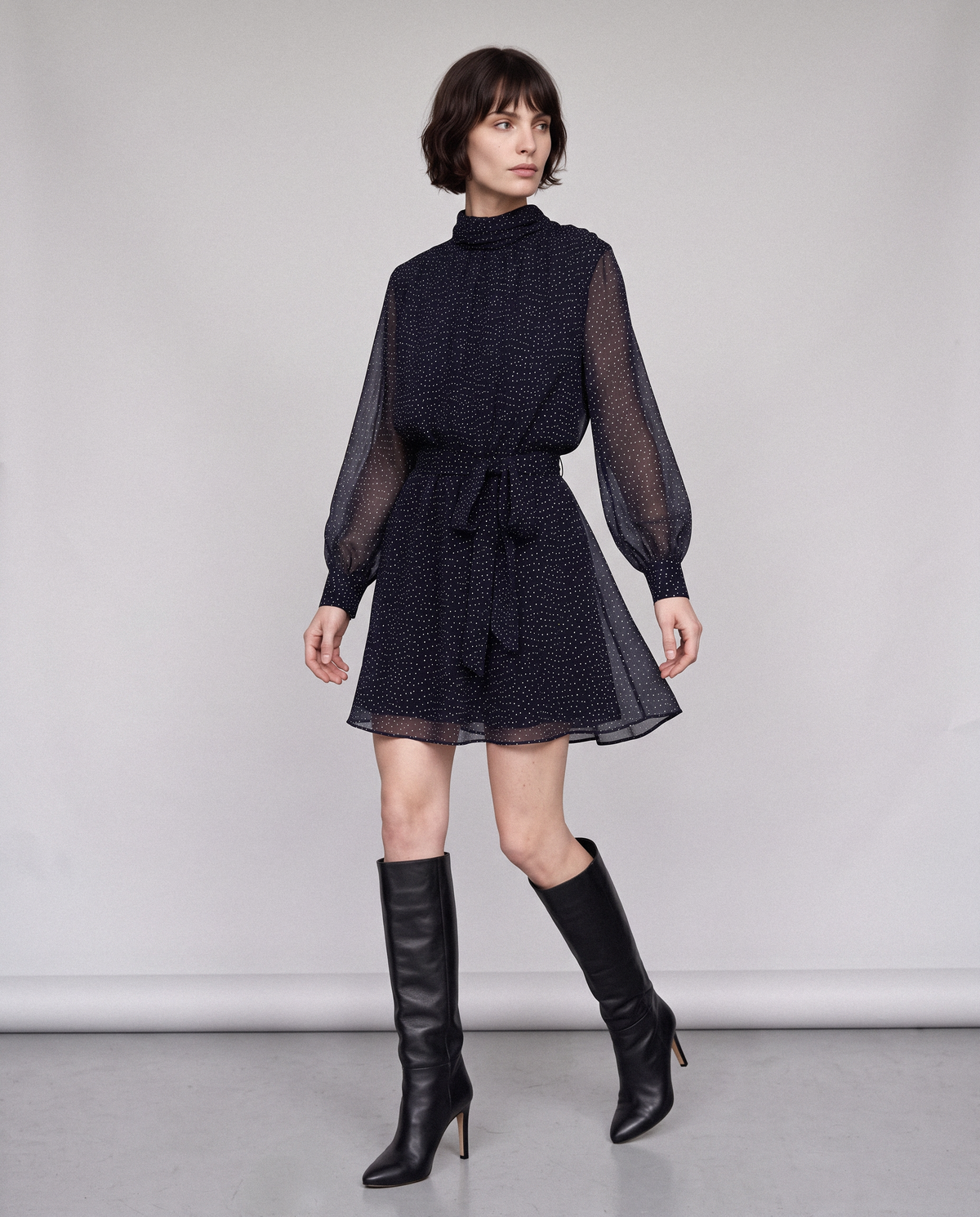 Pois Bow Dress