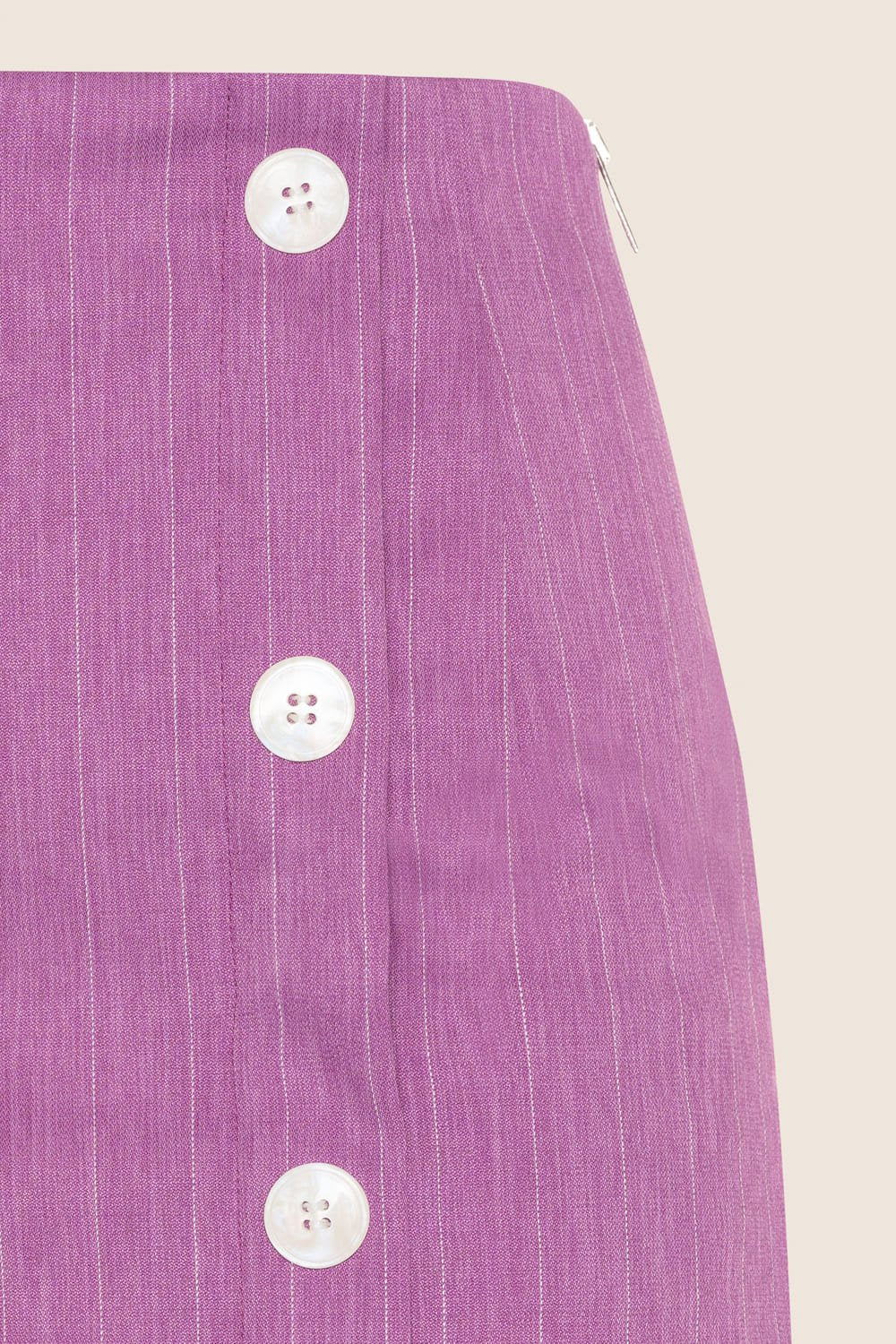 Mini Skirt Gessata Viola Chiaro