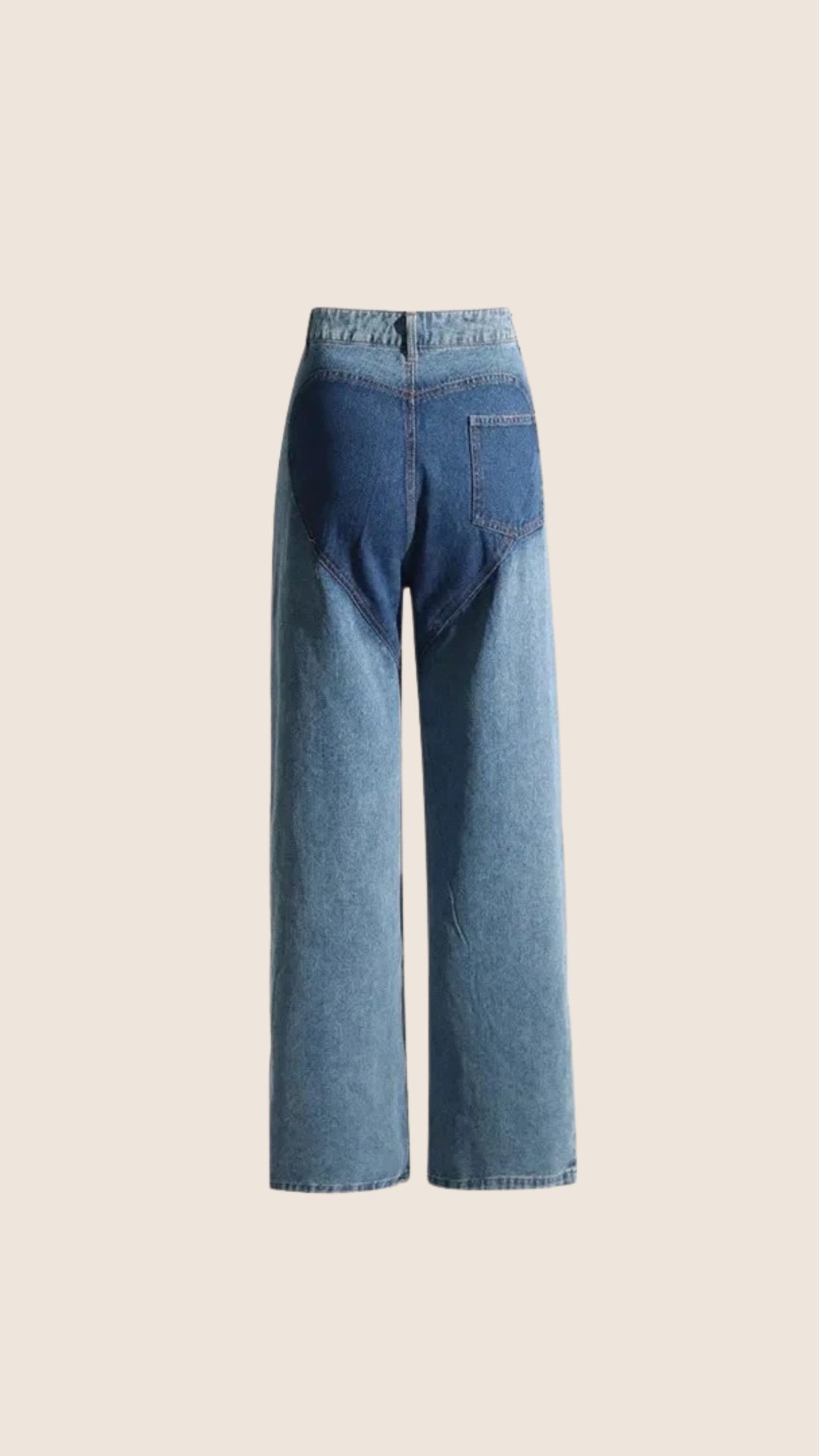 Jeans a Taglio Spirale