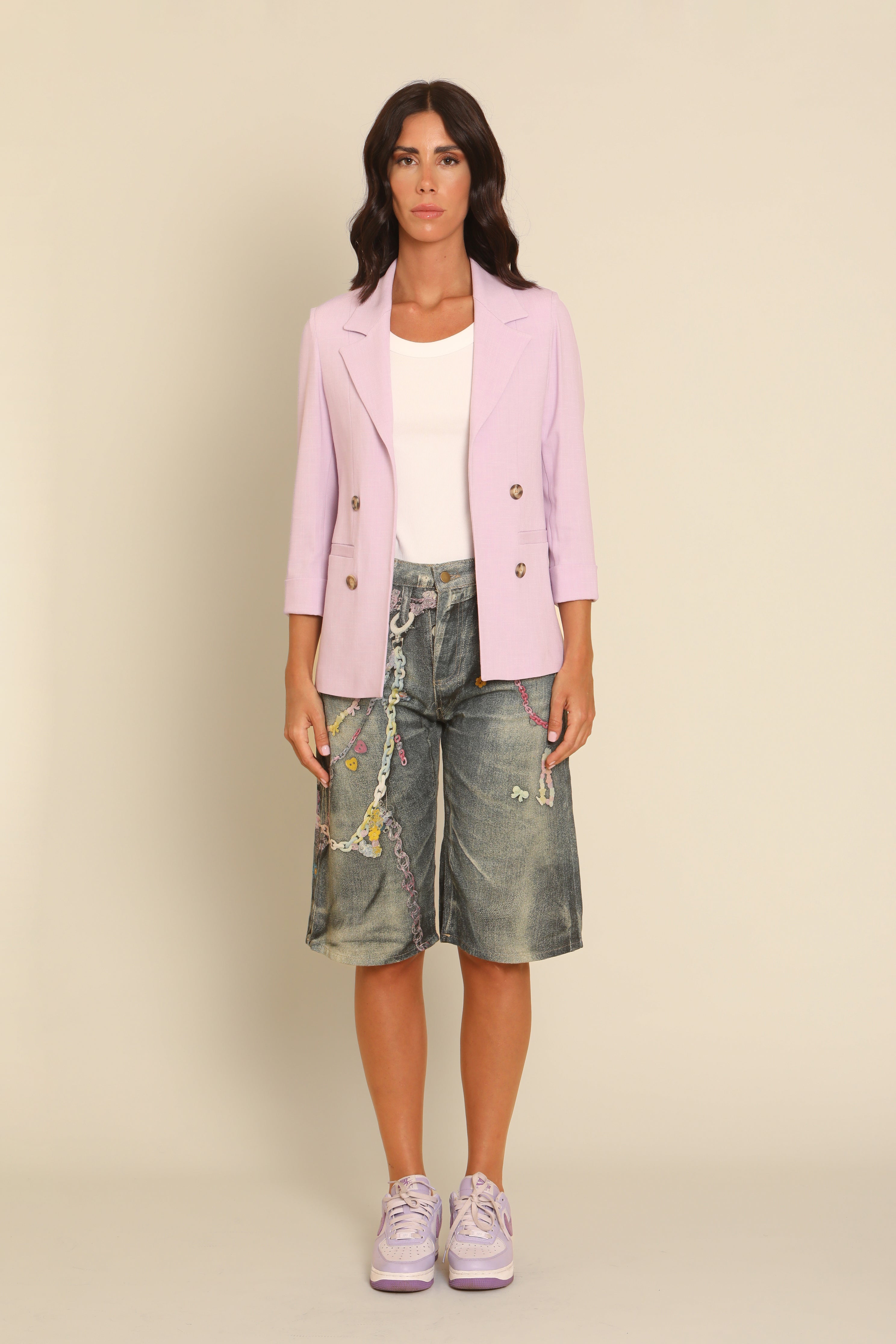 Blazer doppiopetto in Lino