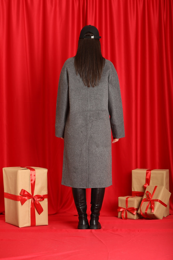 Cappotto Over Lungo in Lana