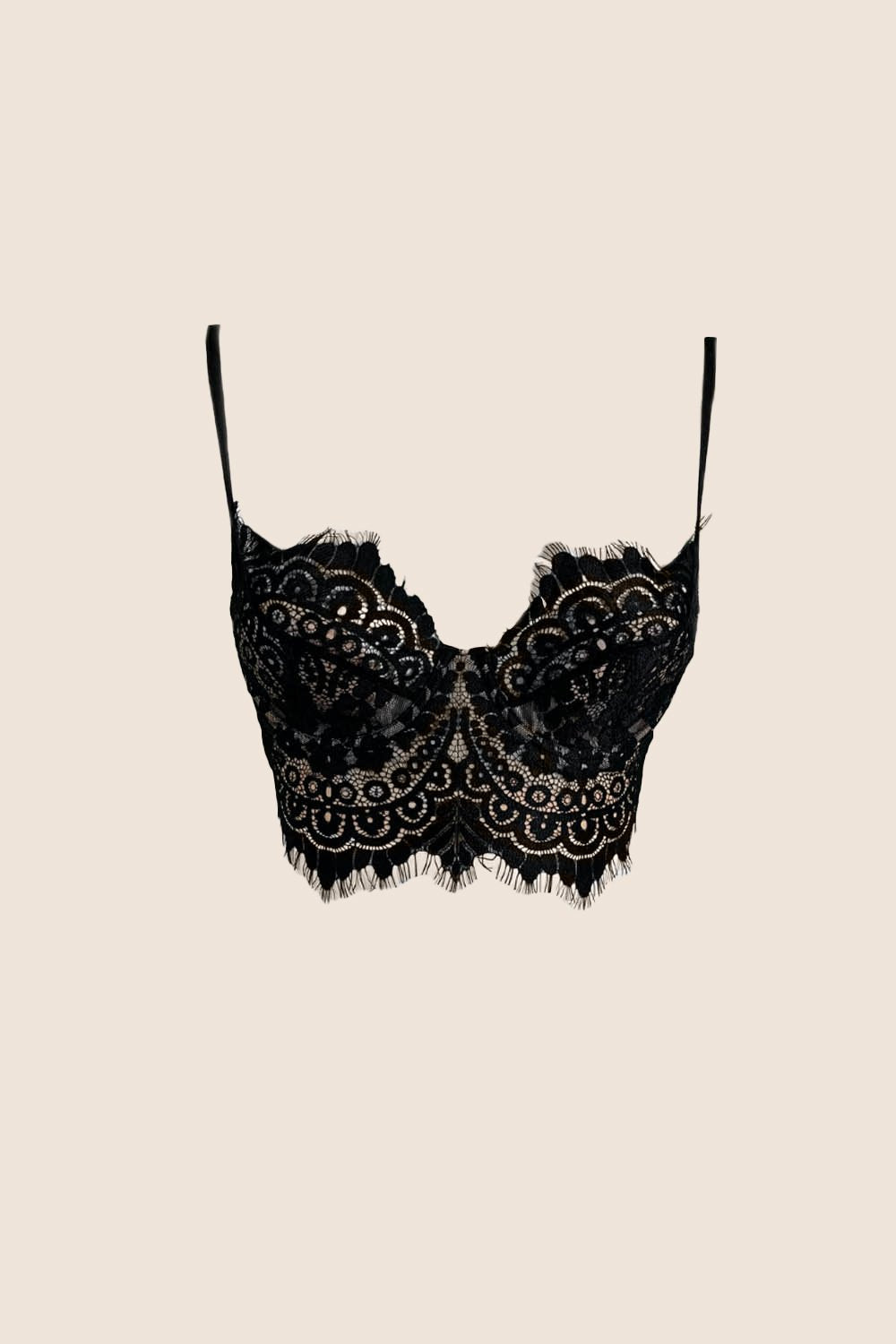 Bralette in Pizzo Nero