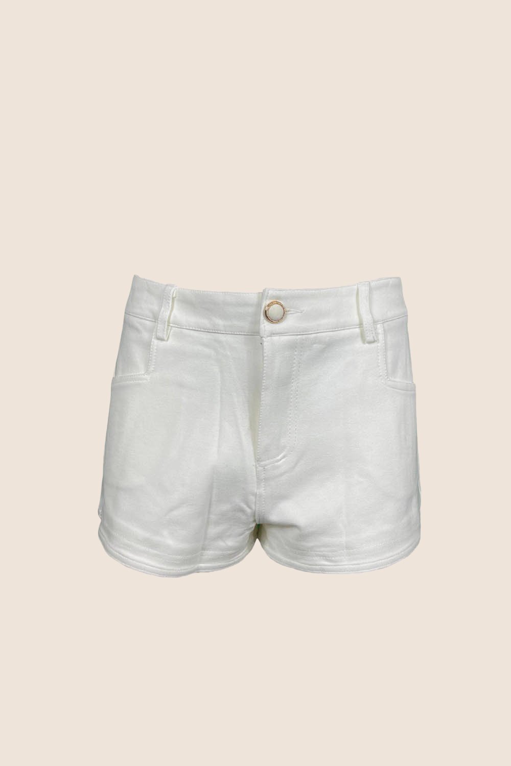 Pantaloncini Con Bottoni Rose Gold