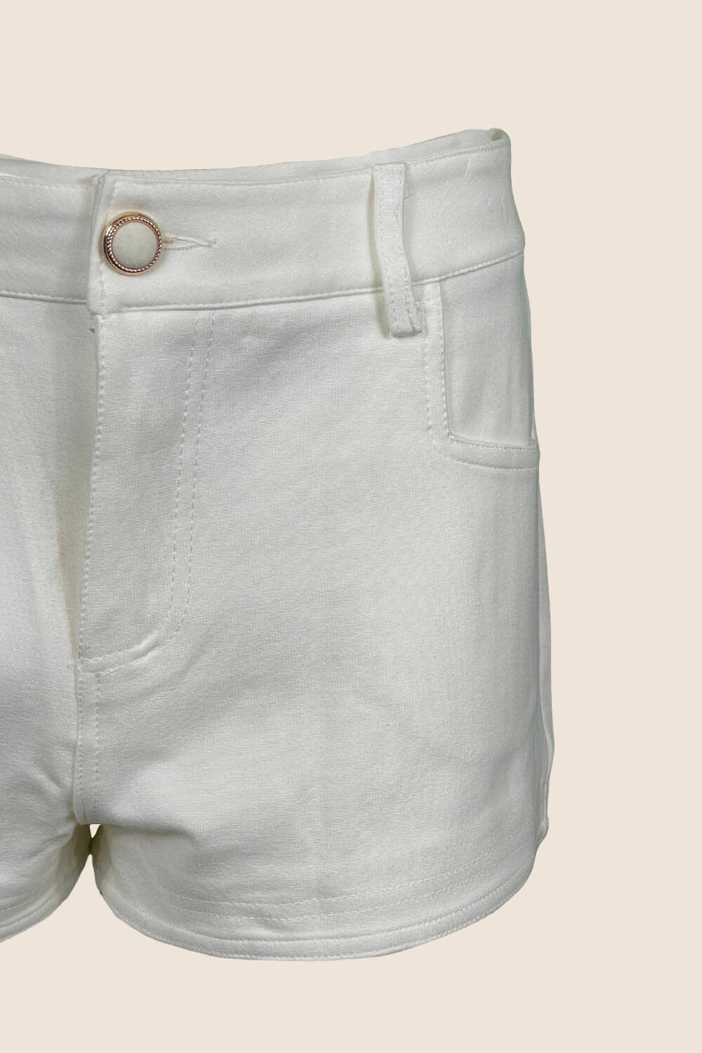 Pantaloncini Con Bottoni Rose Gold