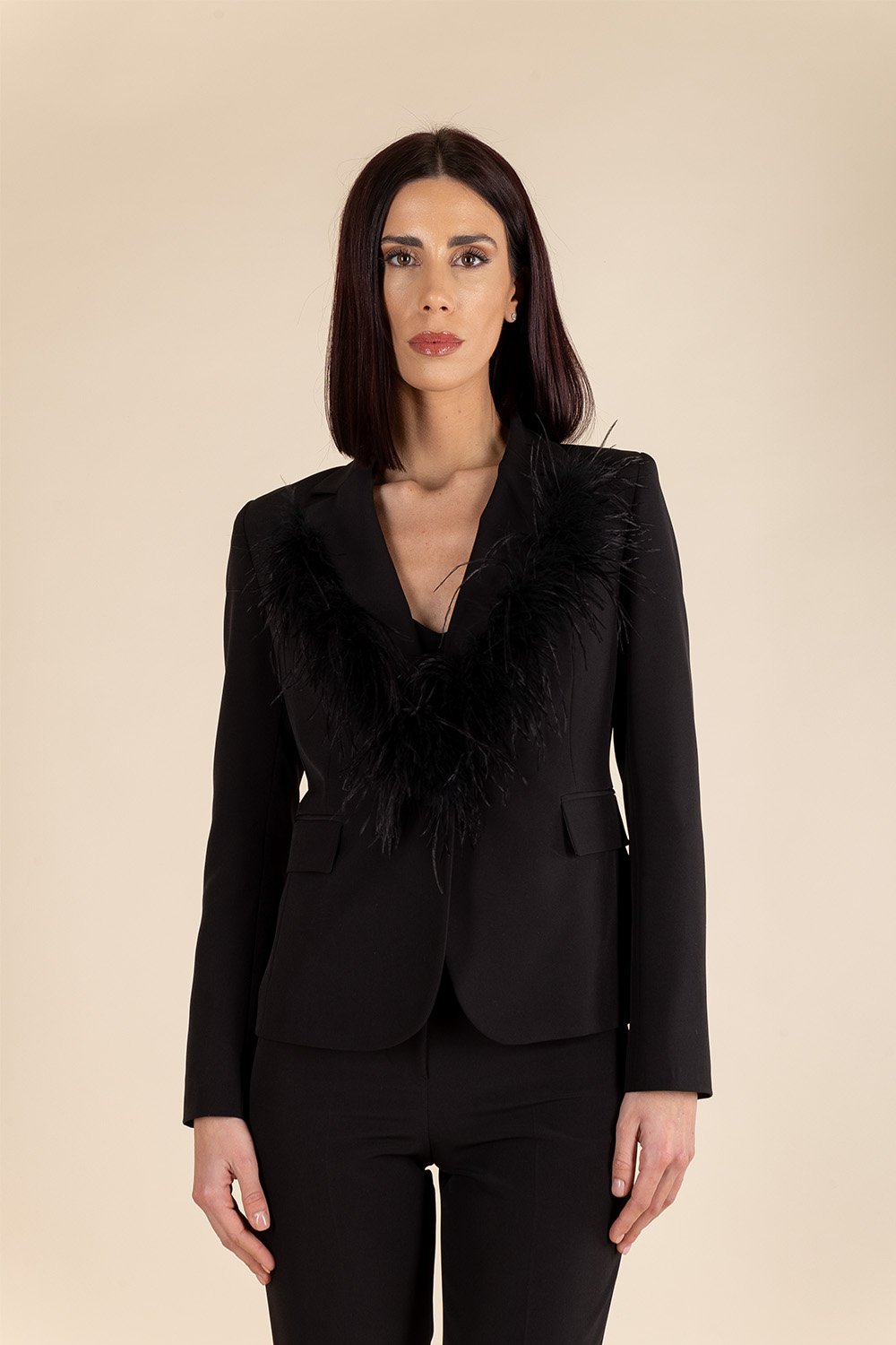 Essential Single Breasted Blazer in Black