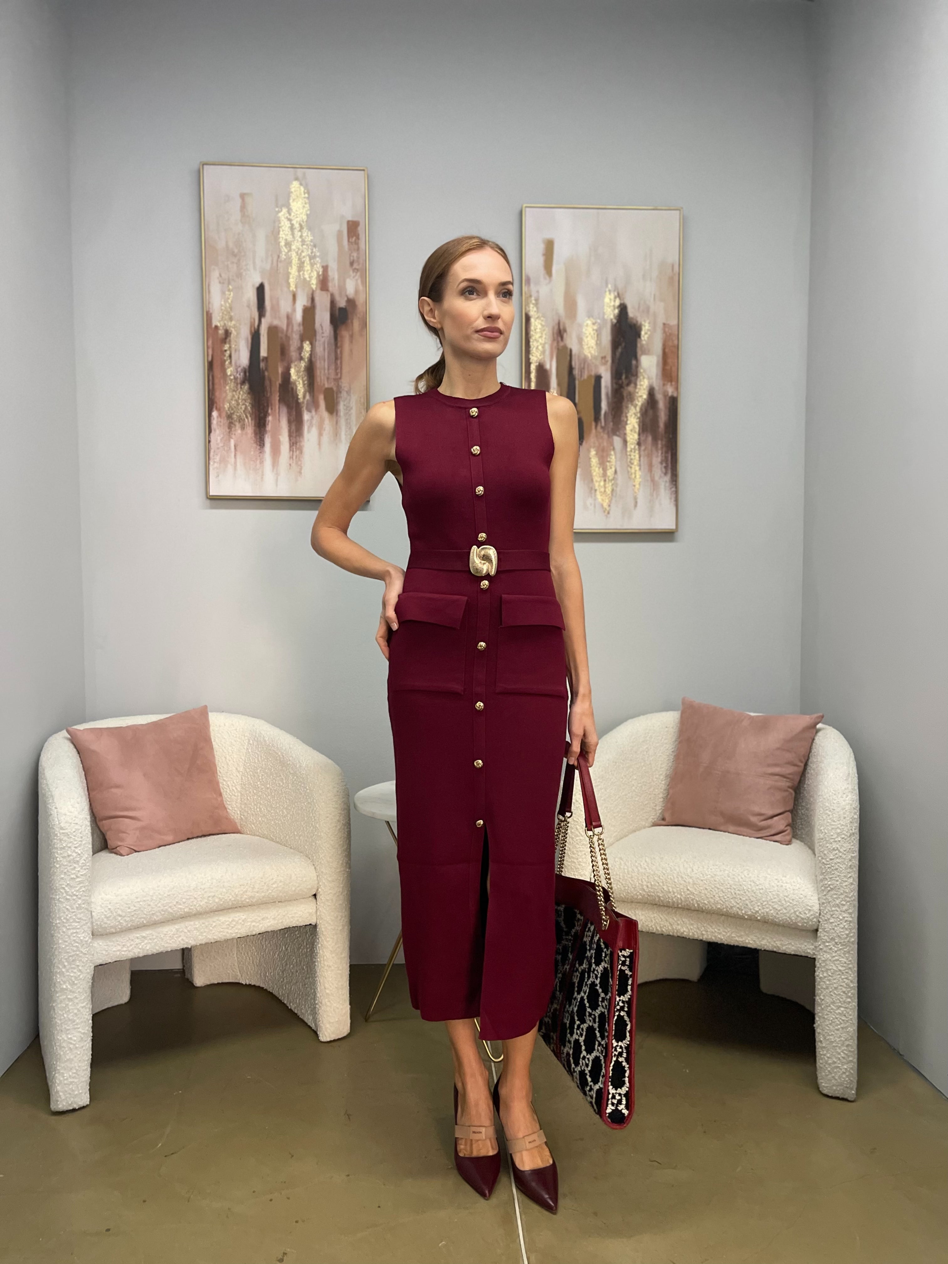 Abito lungo in Maglina