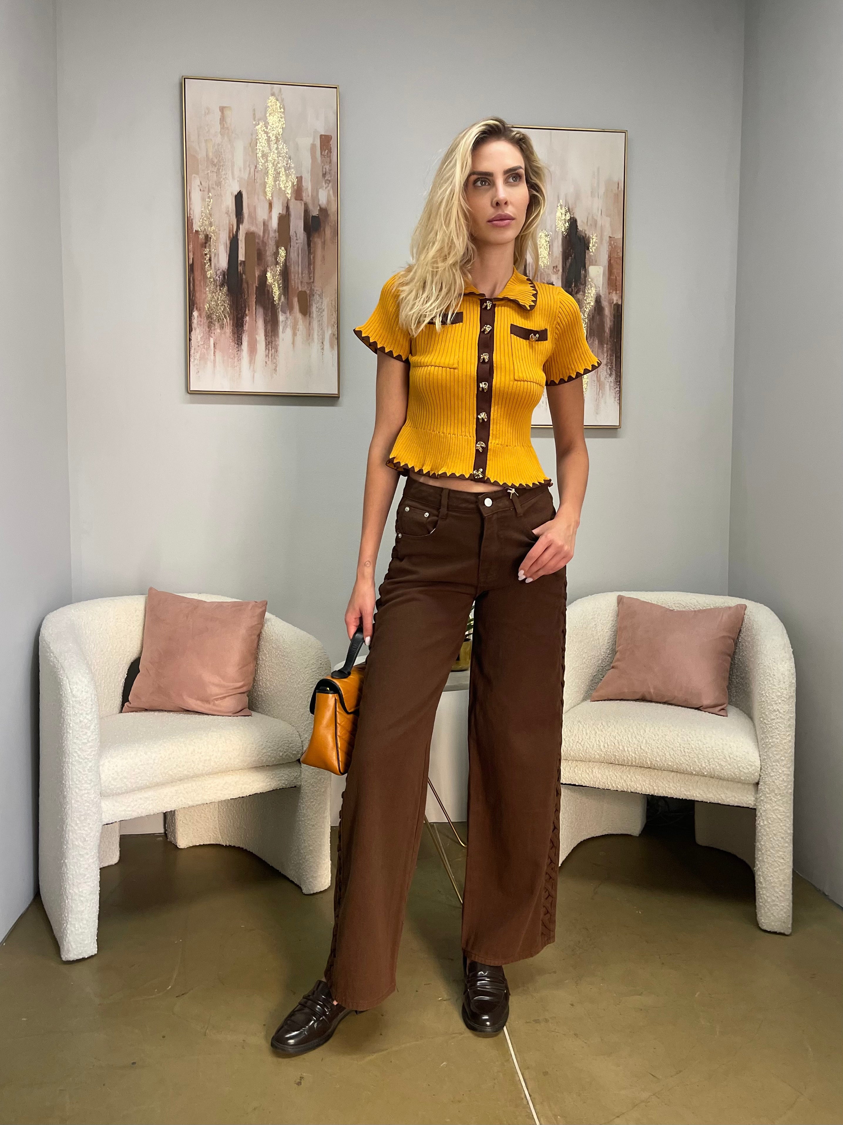 Pantaloni Treccia