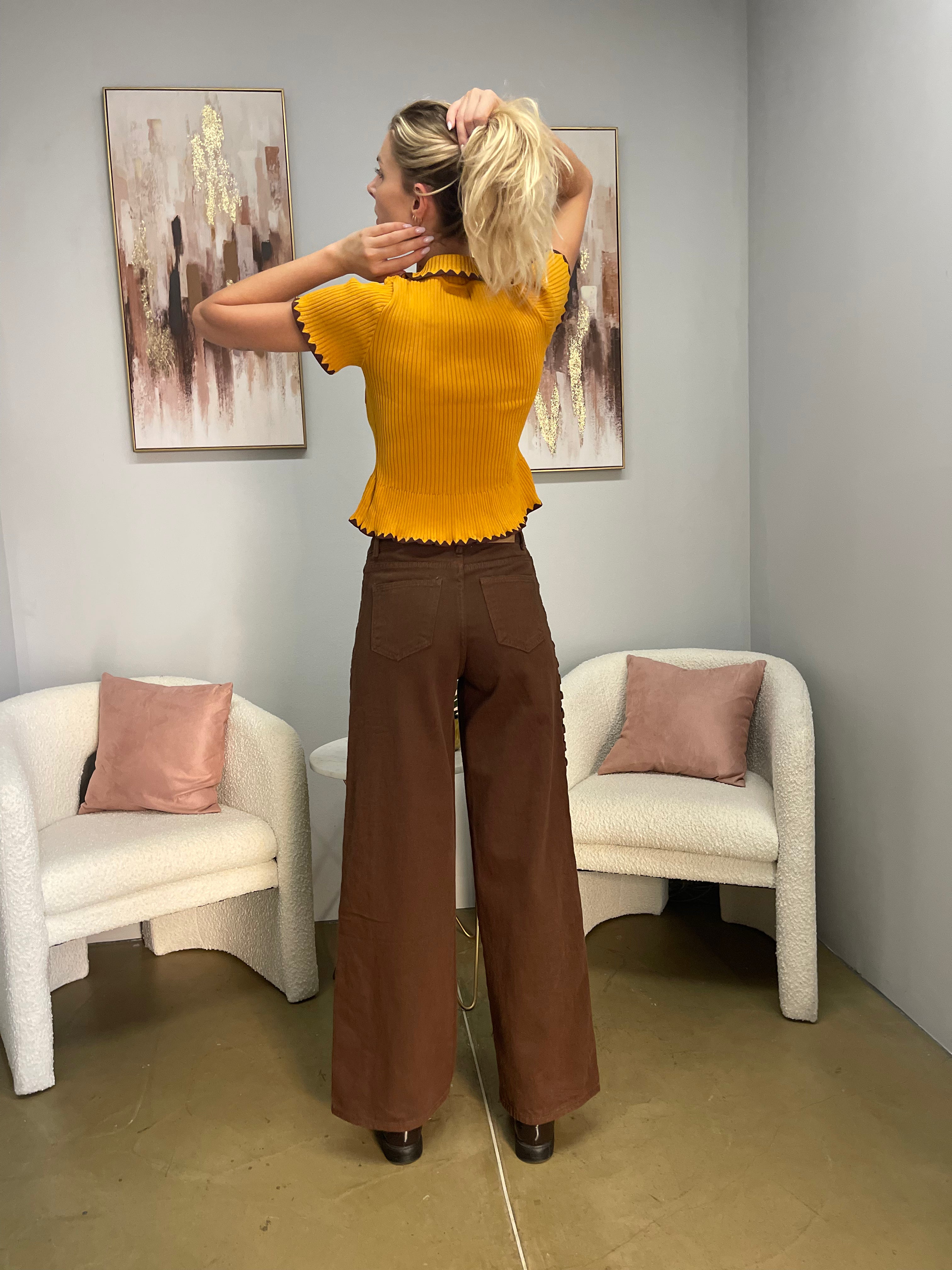 Pantaloni Treccia
