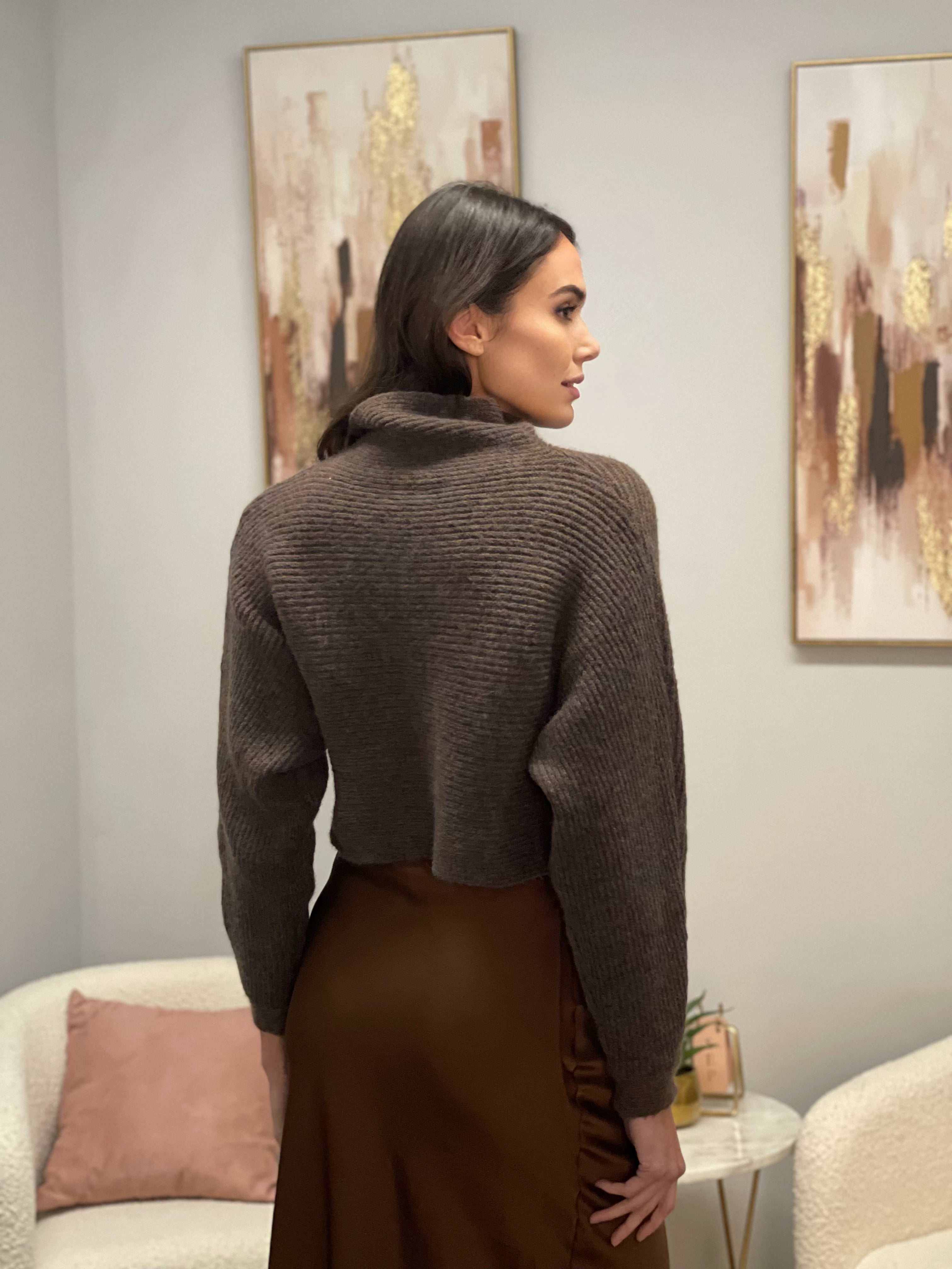 Cardigan Crop Melange