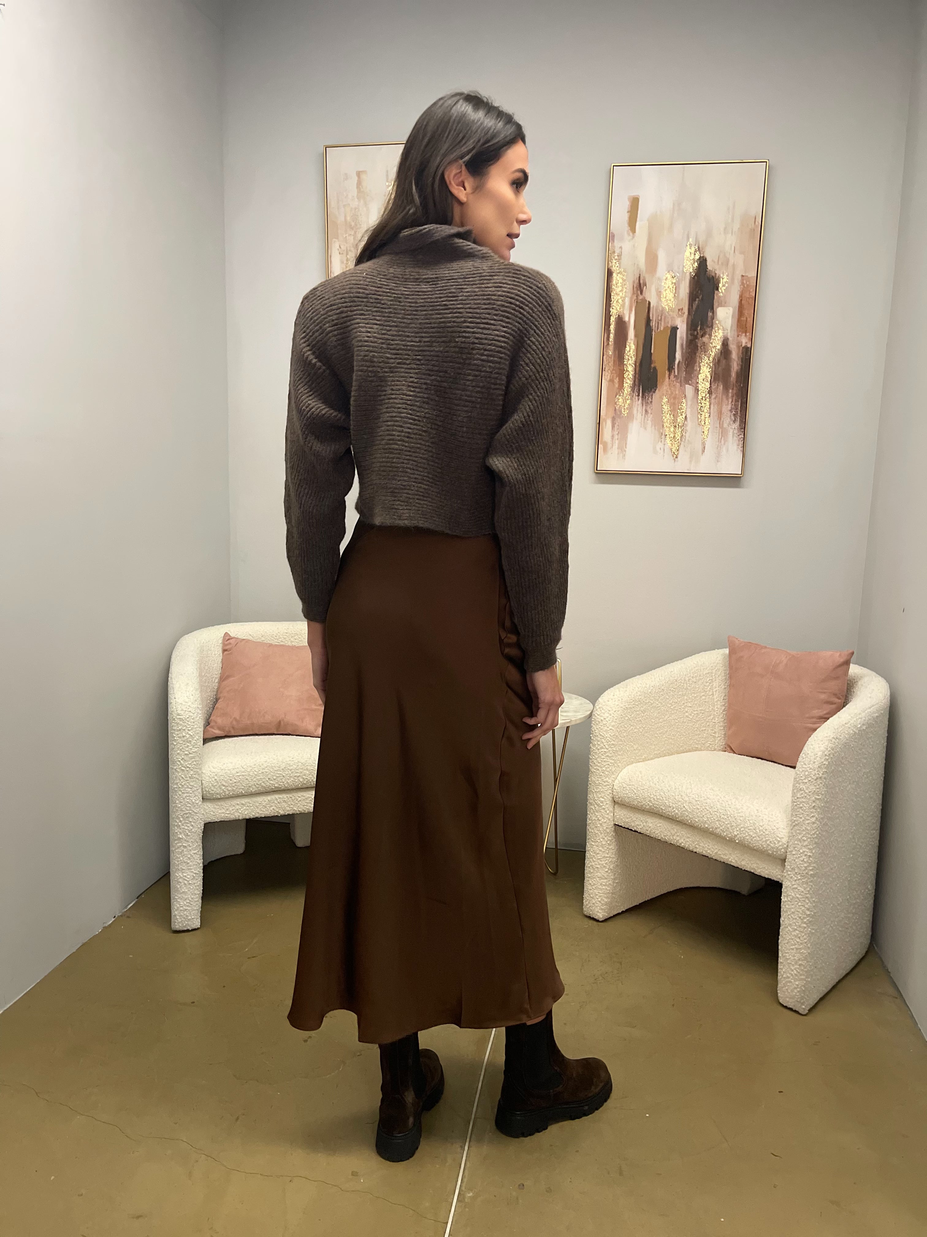 Cardigan Crop Melange