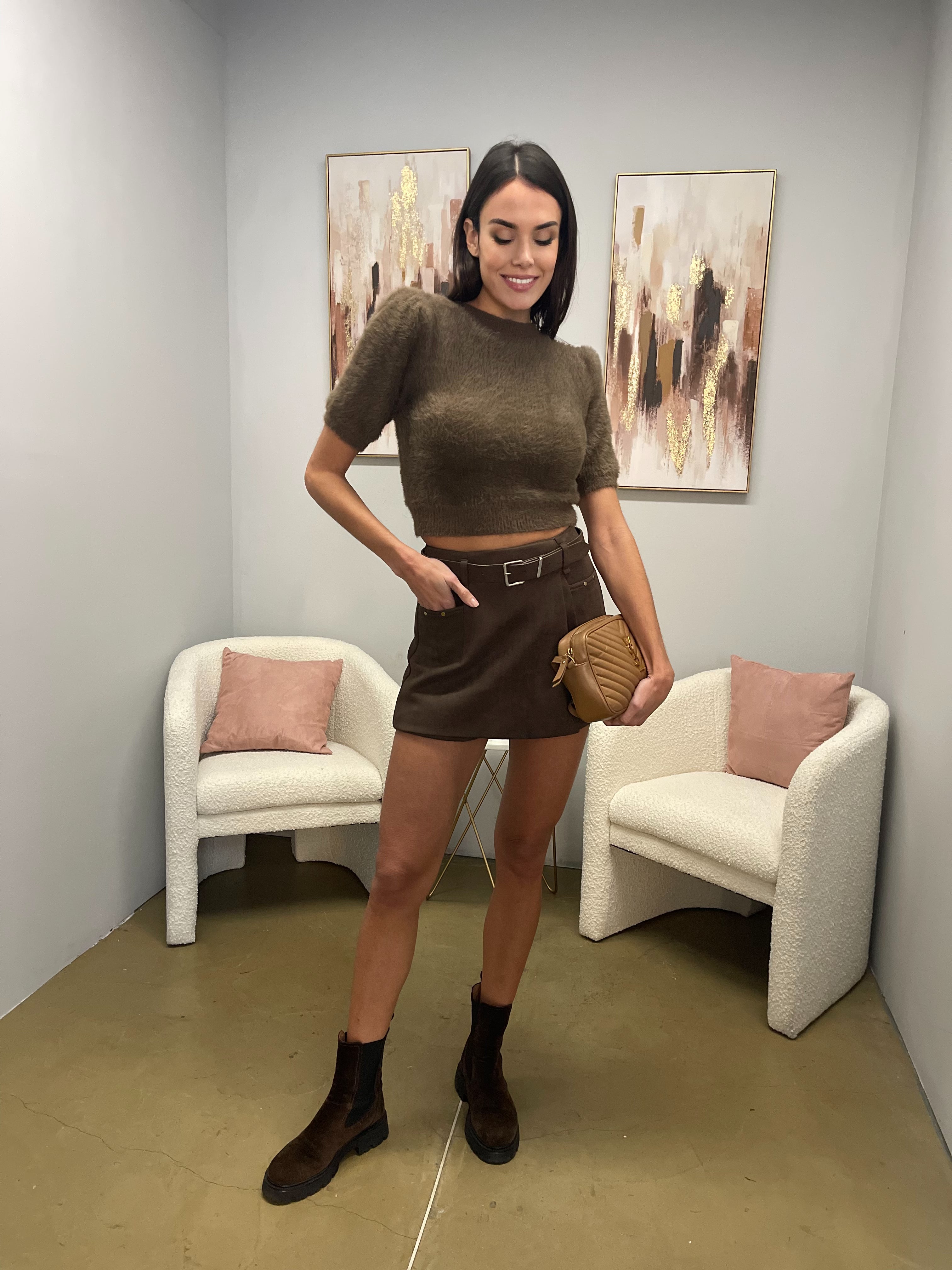 Mini-Gonna  Alcantara