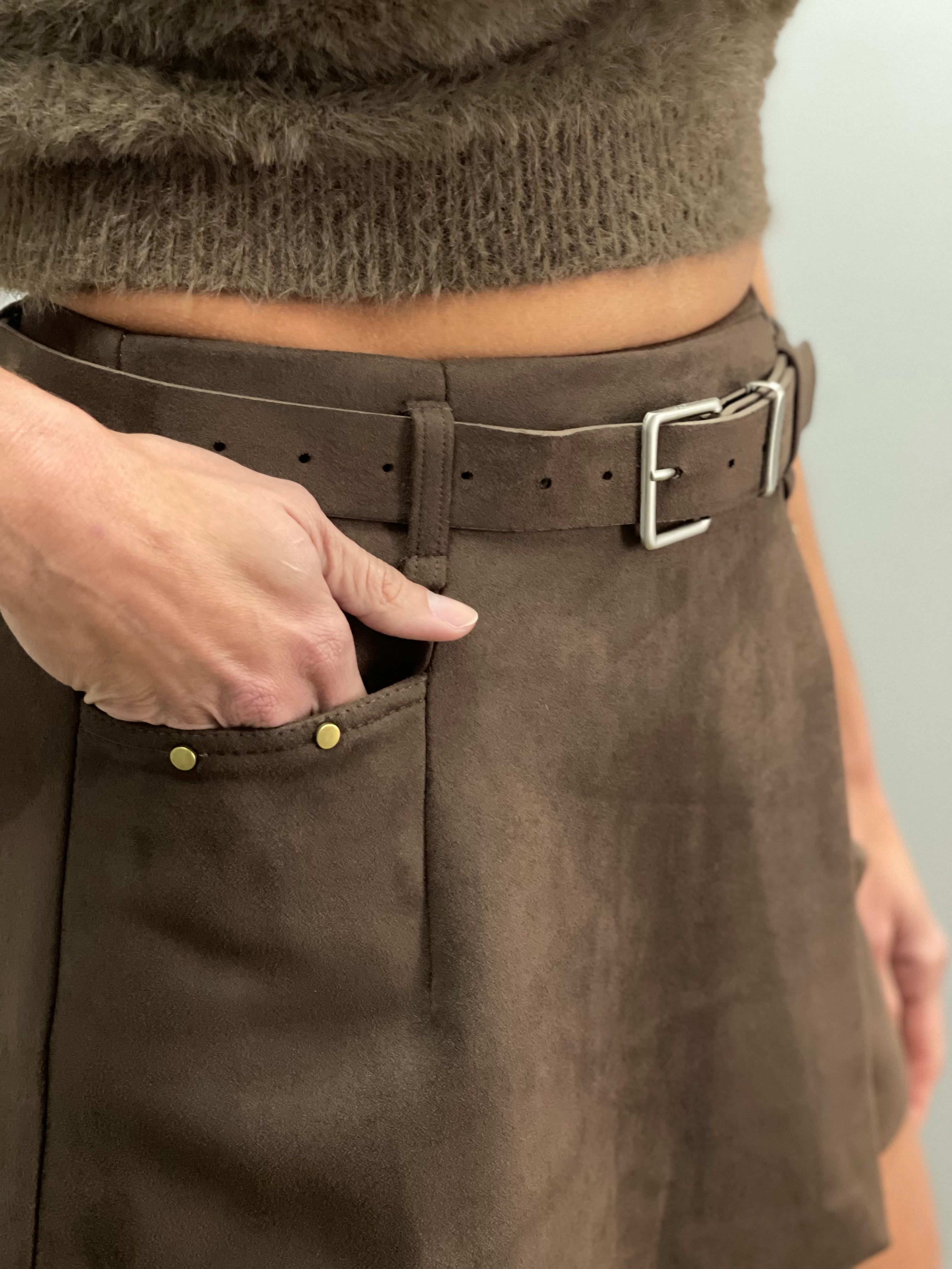 Mini-Gonna  Alcantara