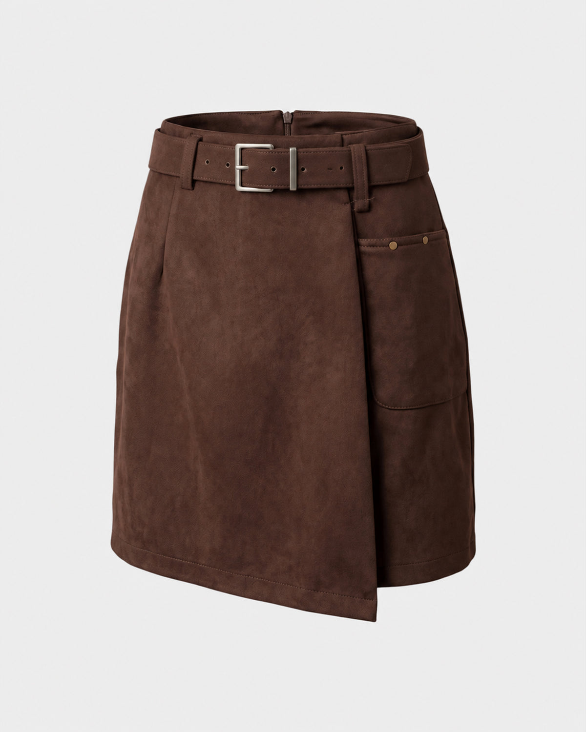 Mocha Suede Skirt
