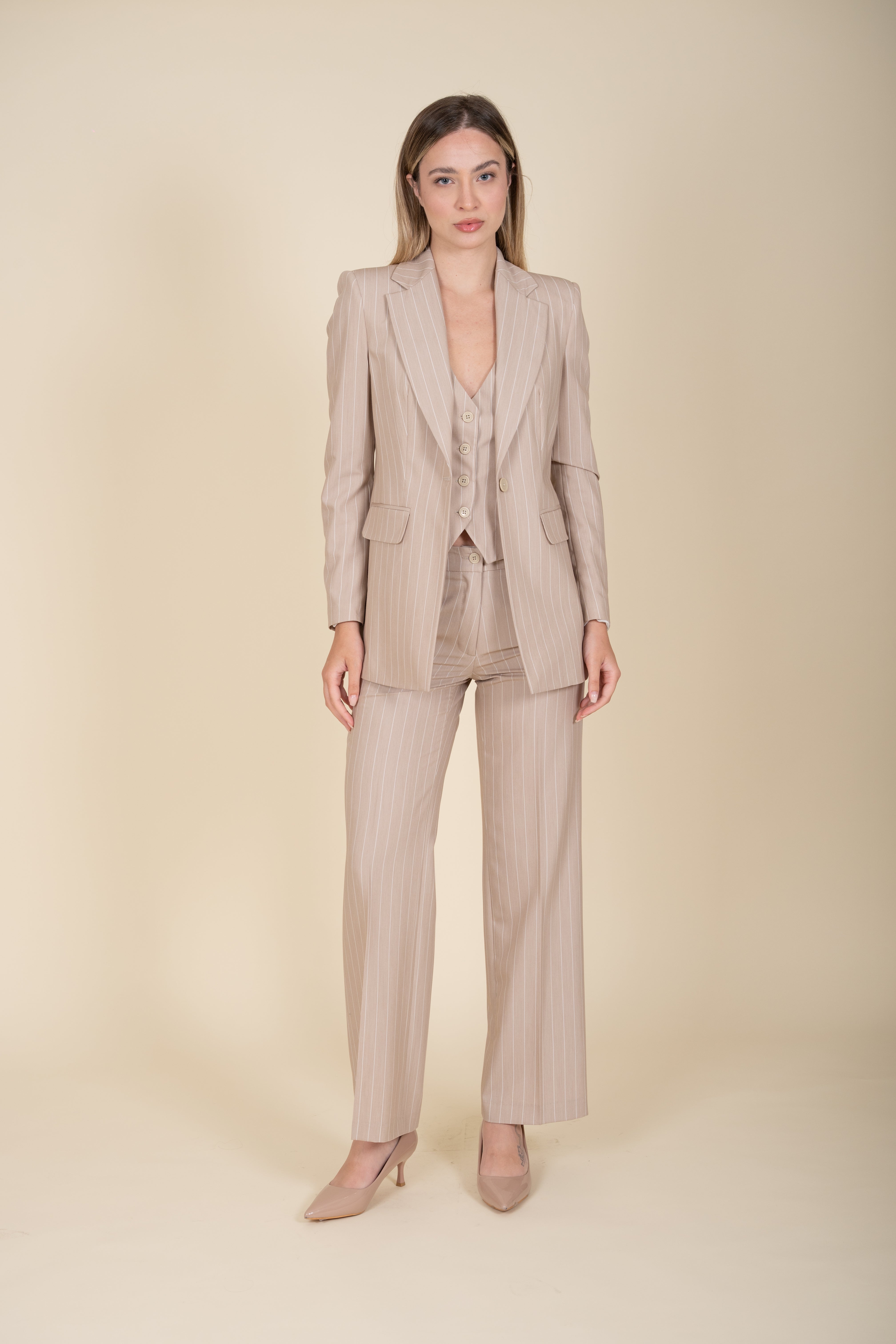 3 pcs Pinstripe Suit