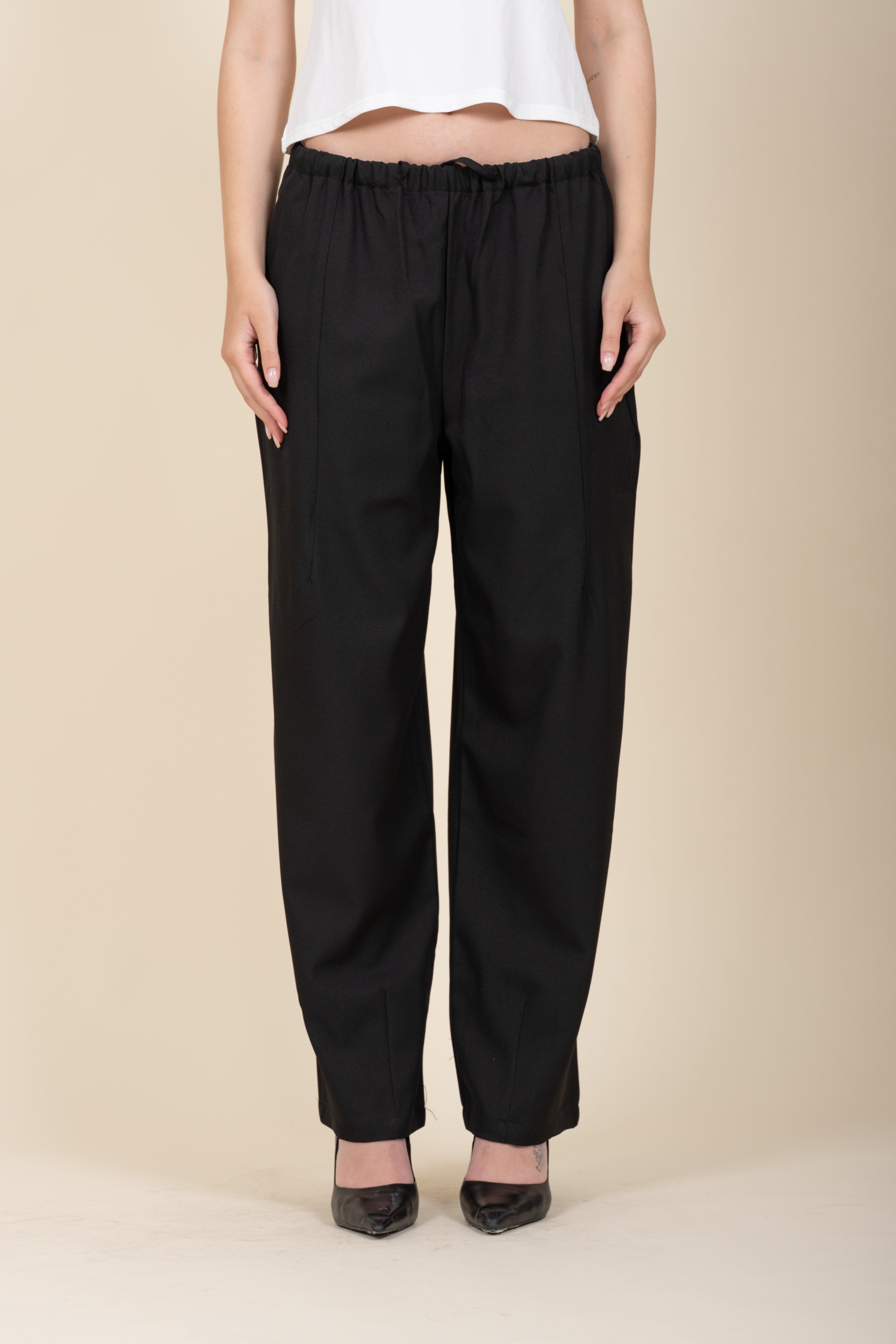 Wide Leg Pants with Lace