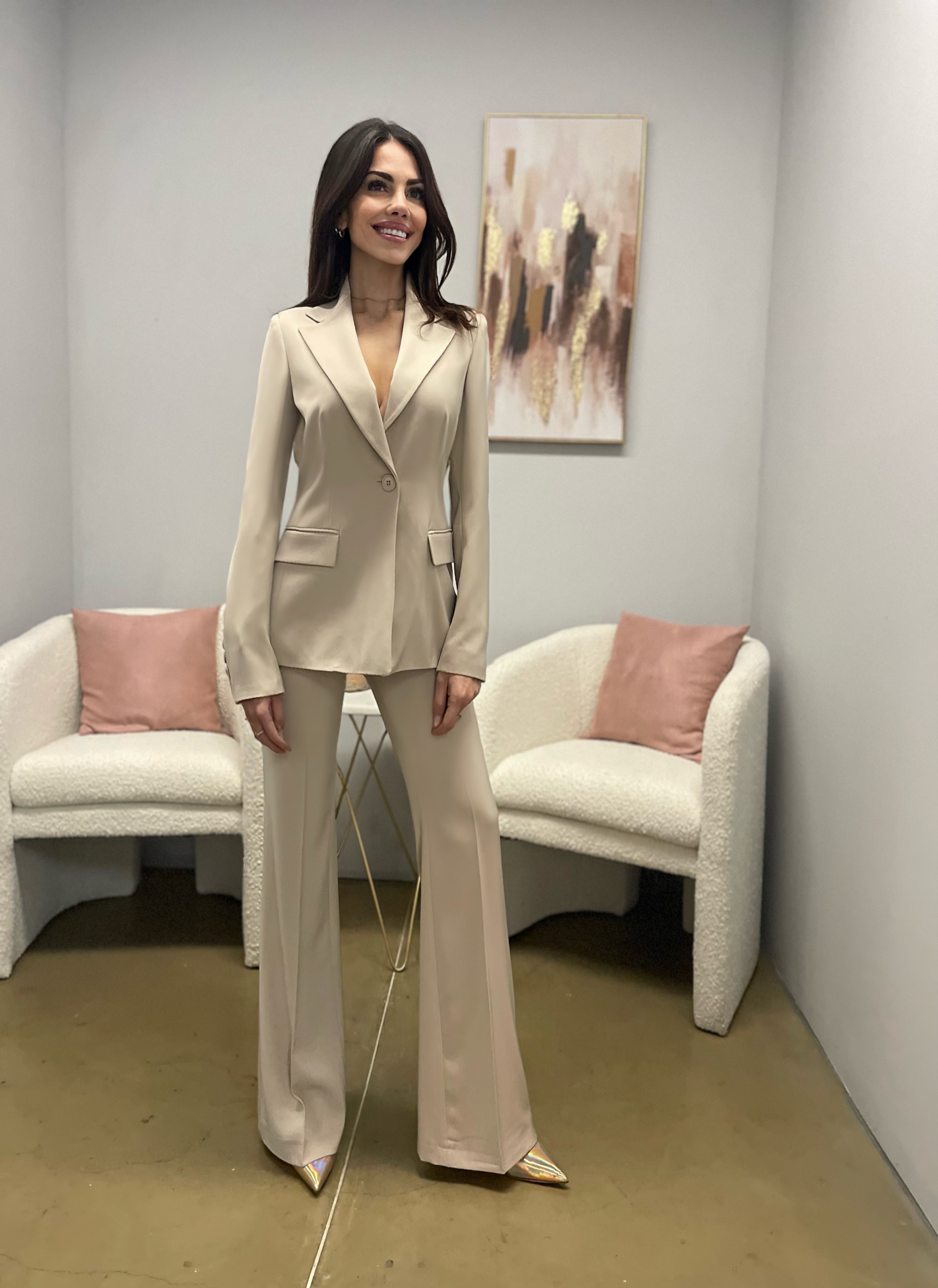 Tailleur Monopetto Crema