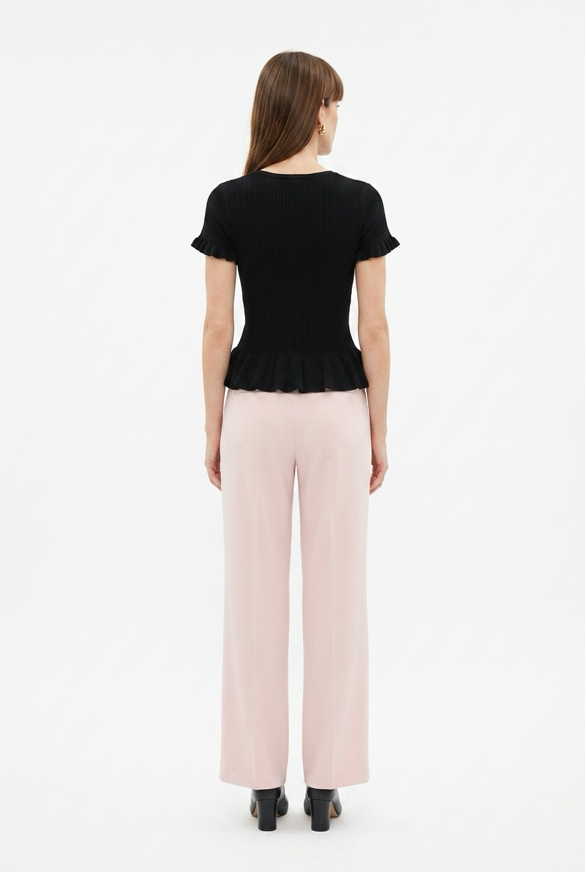 Élodie Ruffle Knit Top