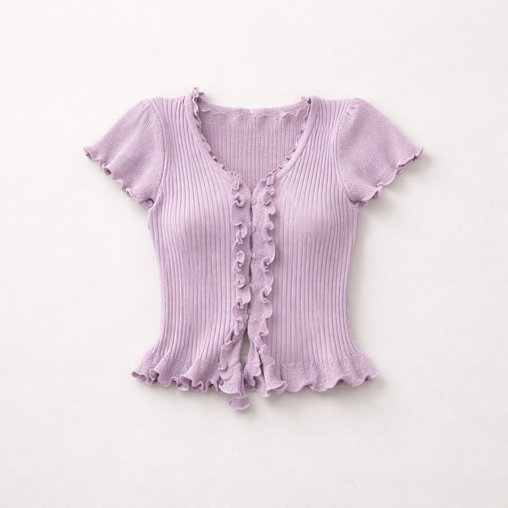 Élodie Ruffle Knit Top