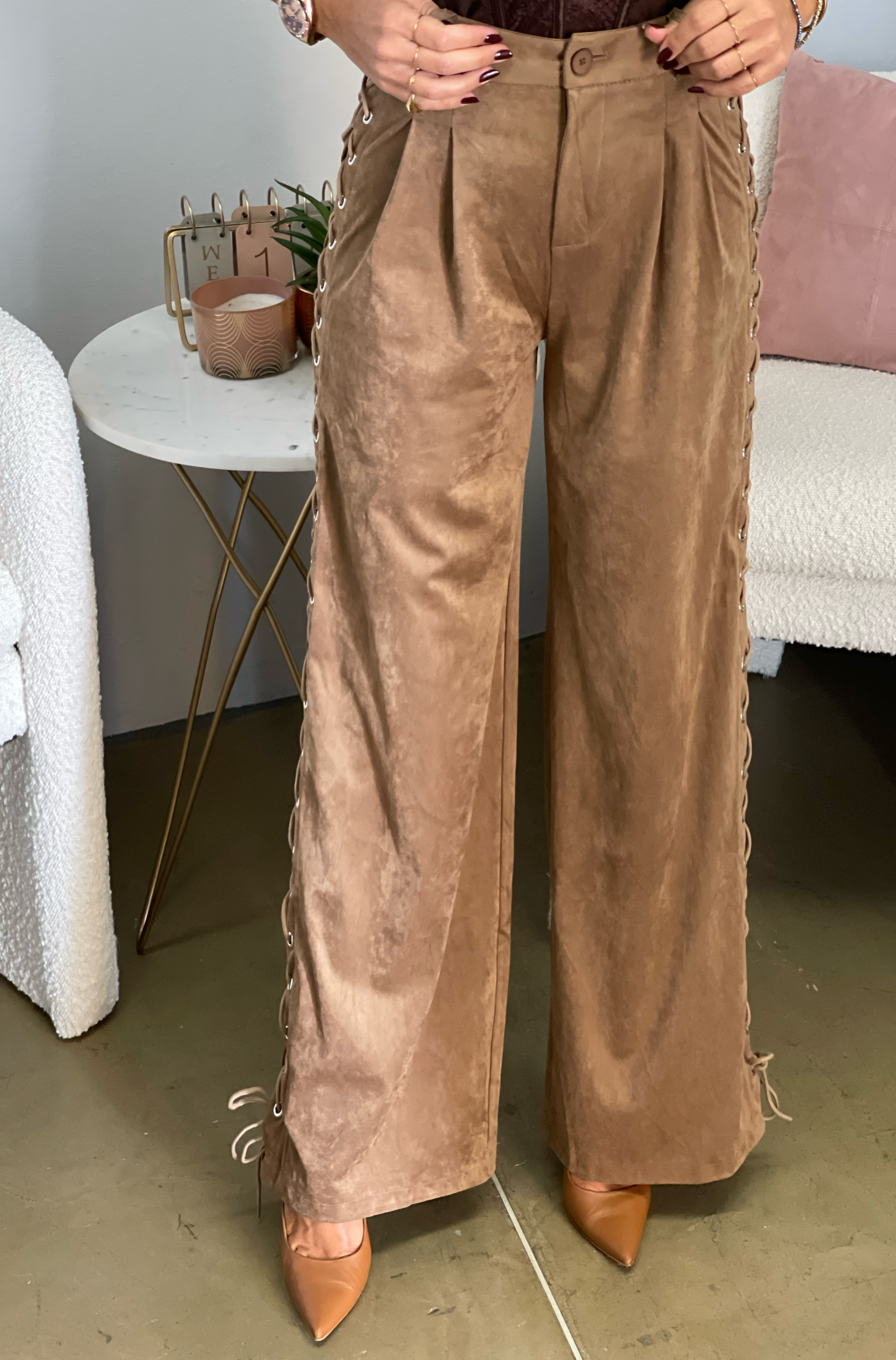 Pantalone Alcantara Treccia